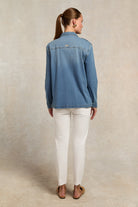 Holland Cooper Denim Artillery Jacket #Colour_Denim