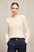 Isla Crew Neck Knit -    natural -  XL