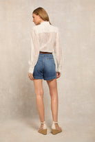 Utility Denim Shorts -    denim - 16 - View 91