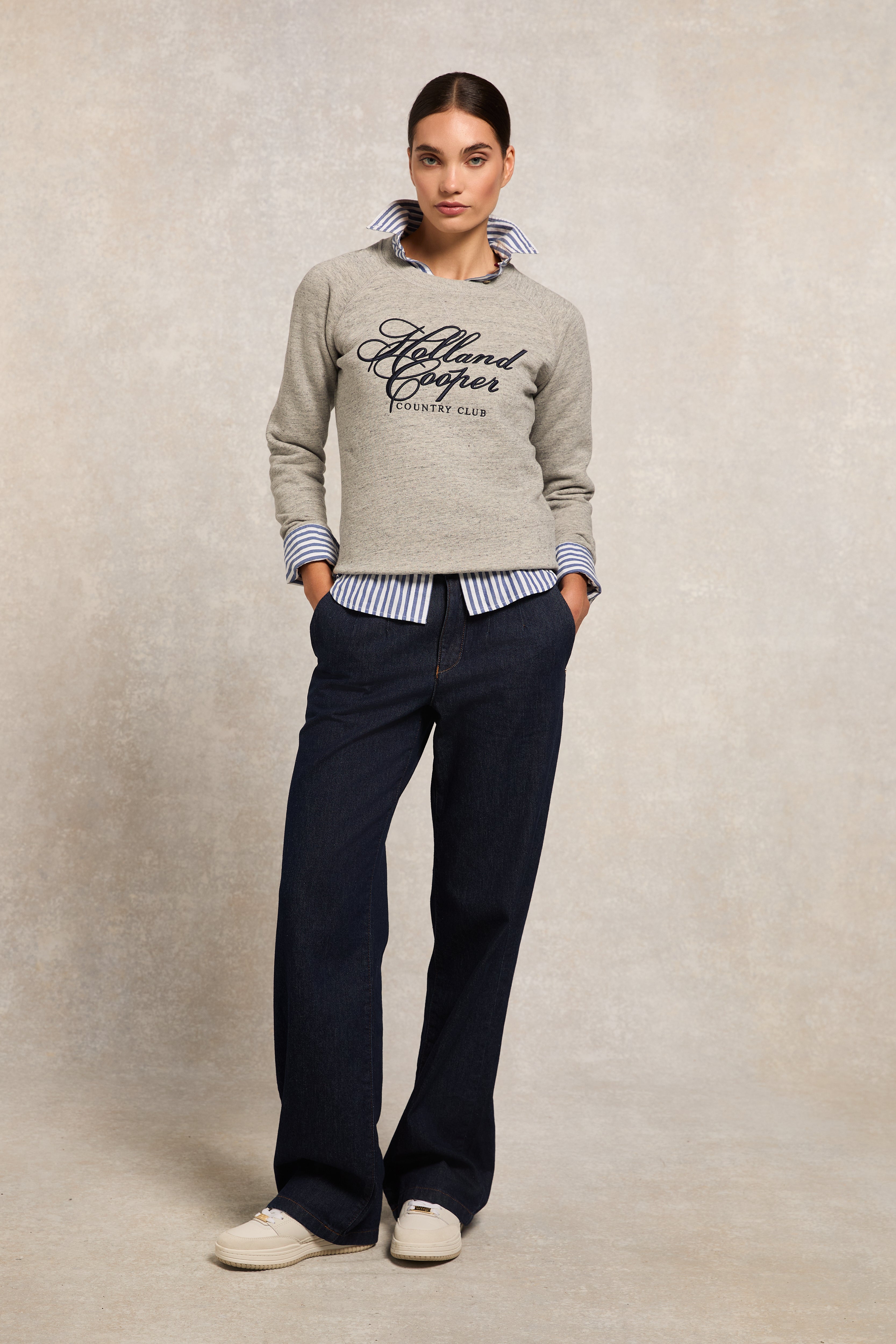 Country Club Crew Sweat -   grit marl -  XL - View 67