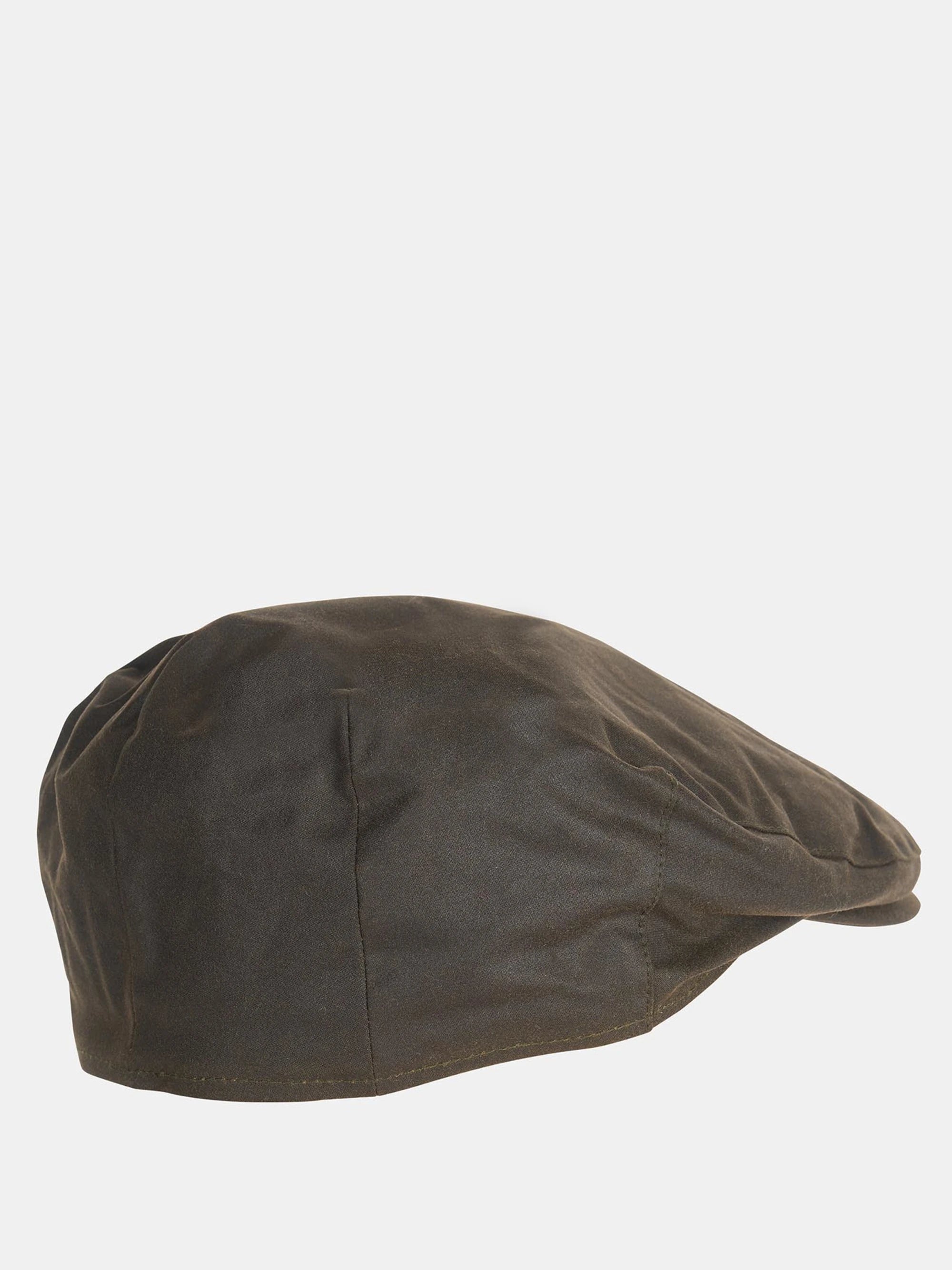 Barbour Cheviot Wax Flat Cap #Colour_Olive