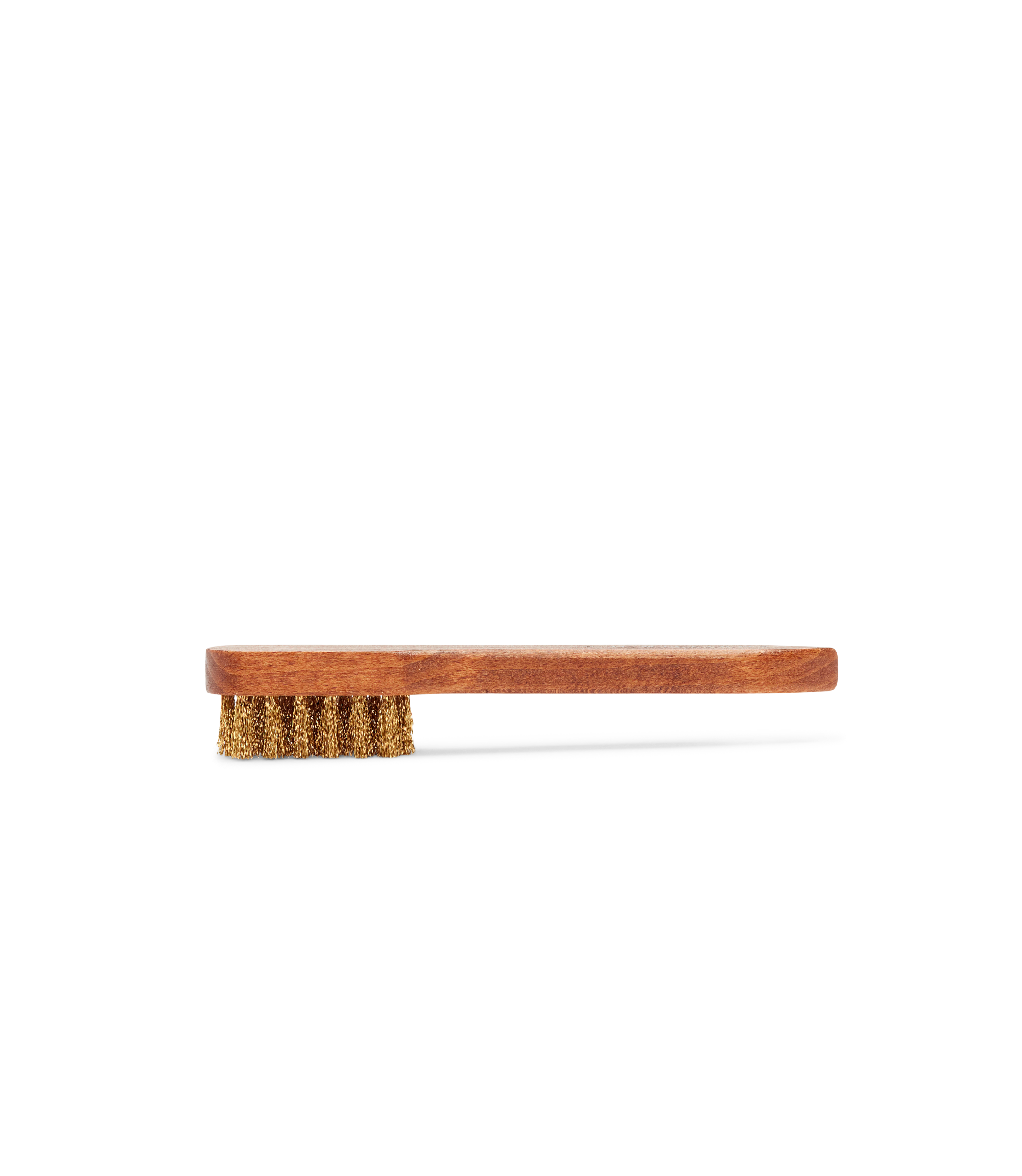 R.M. Williams Natural Suede Brass Bristle Brush #Colour_Natural
