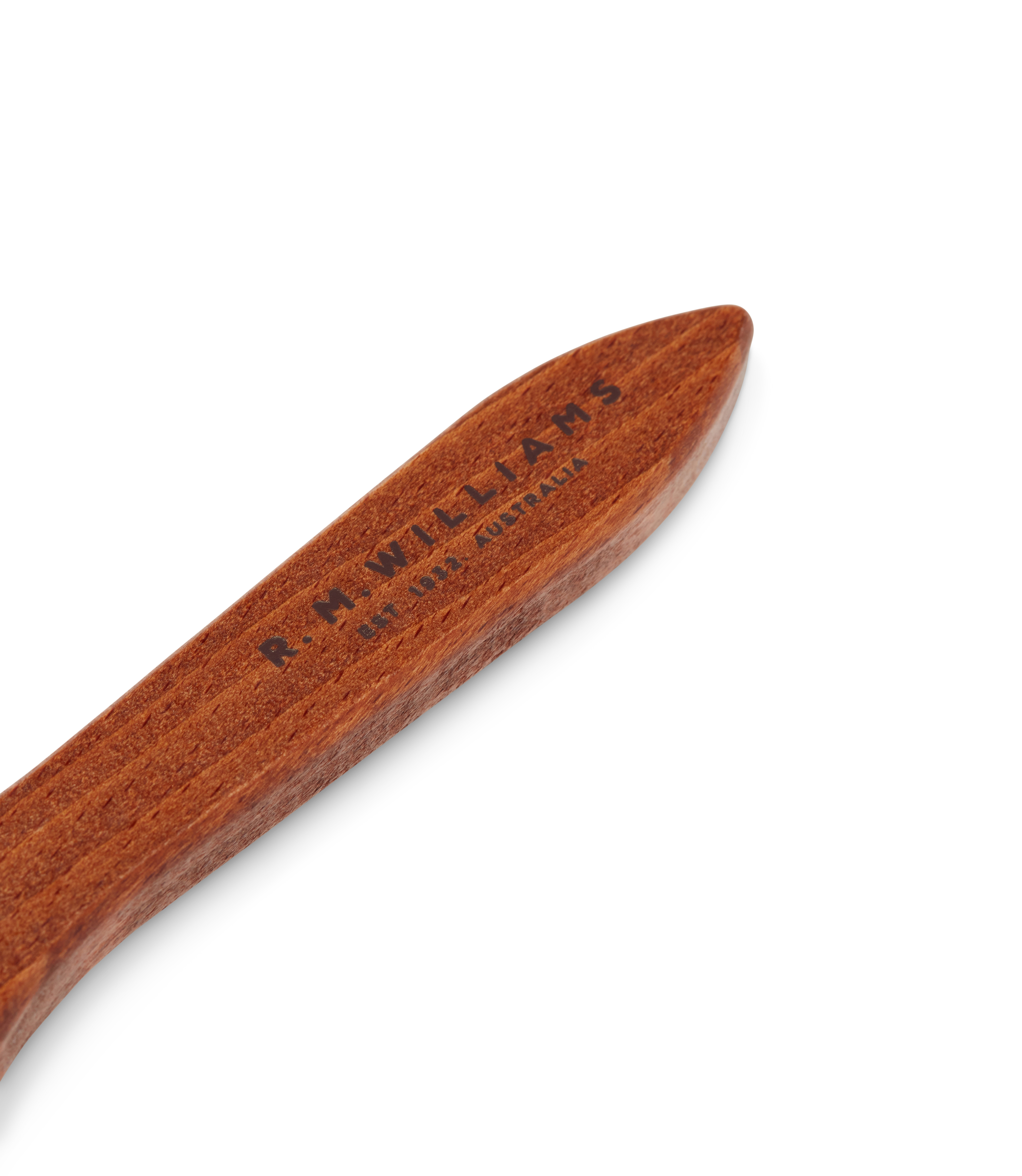 R.M. Williams Natural Suede Brass Bristle Brush #Colour_Natural