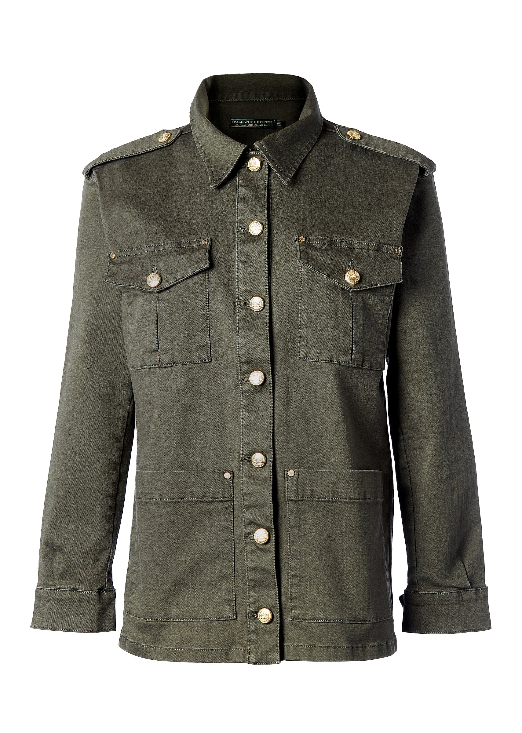 Holland Cooper Hunter Green Artillery Jacket #Colour_Hunter Green