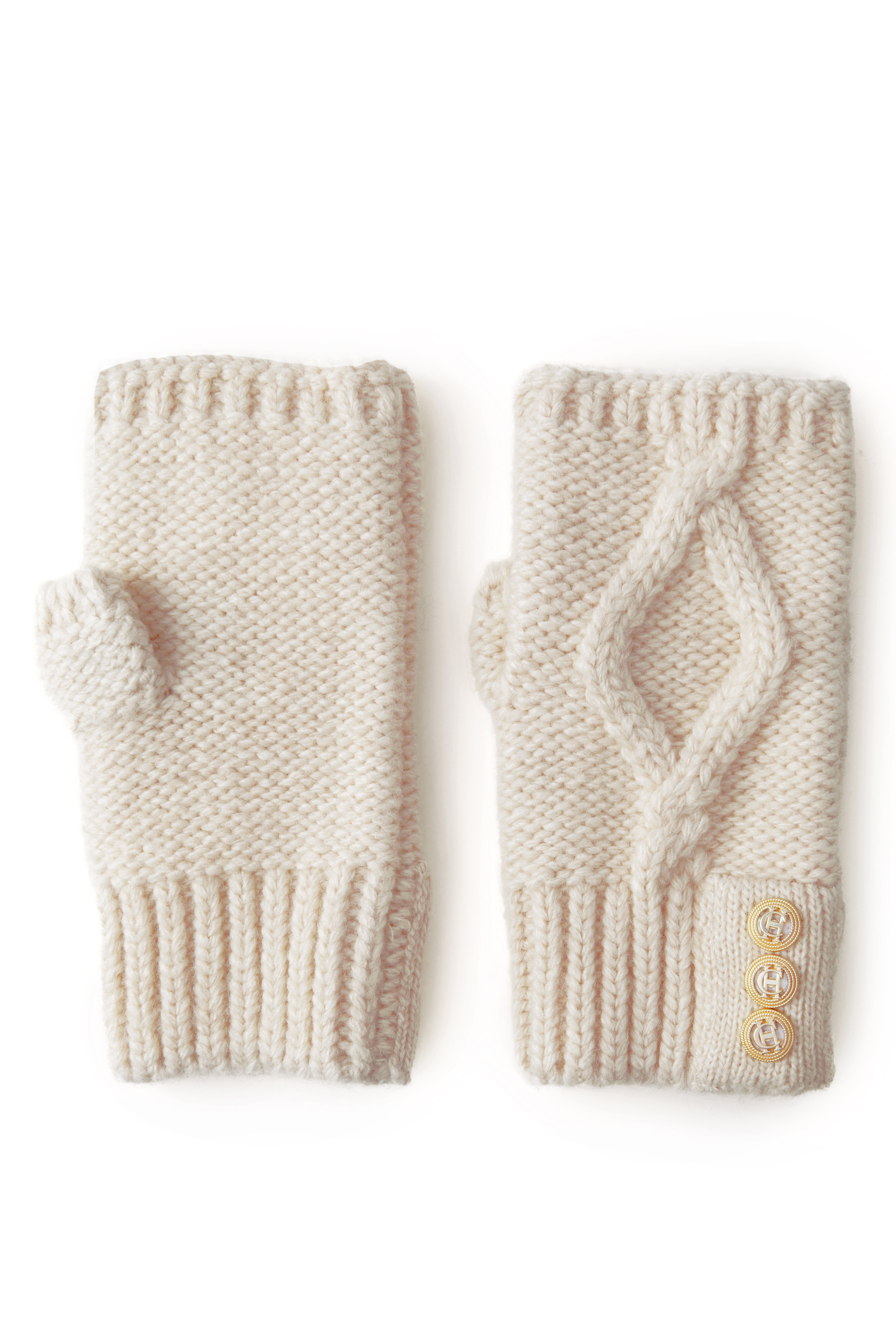 Cortina Fingerless Gloves -    oatmeal - View 14