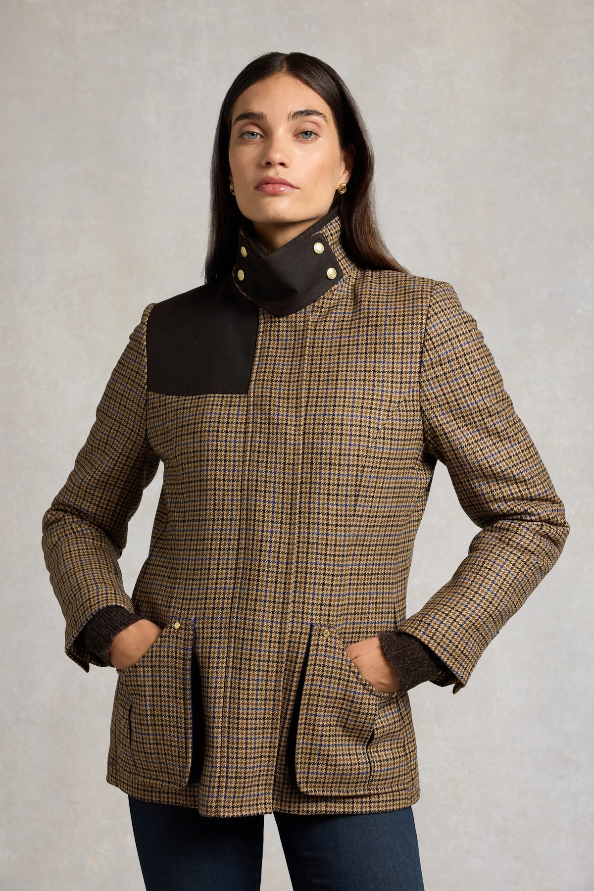 Holland Cooper Country Classic Jacket #Colour_Abbot Check Tweed
