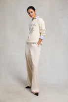 Holland Cooper Ecru Appaloosa Crew Neck Sweat #Colour_Ecru