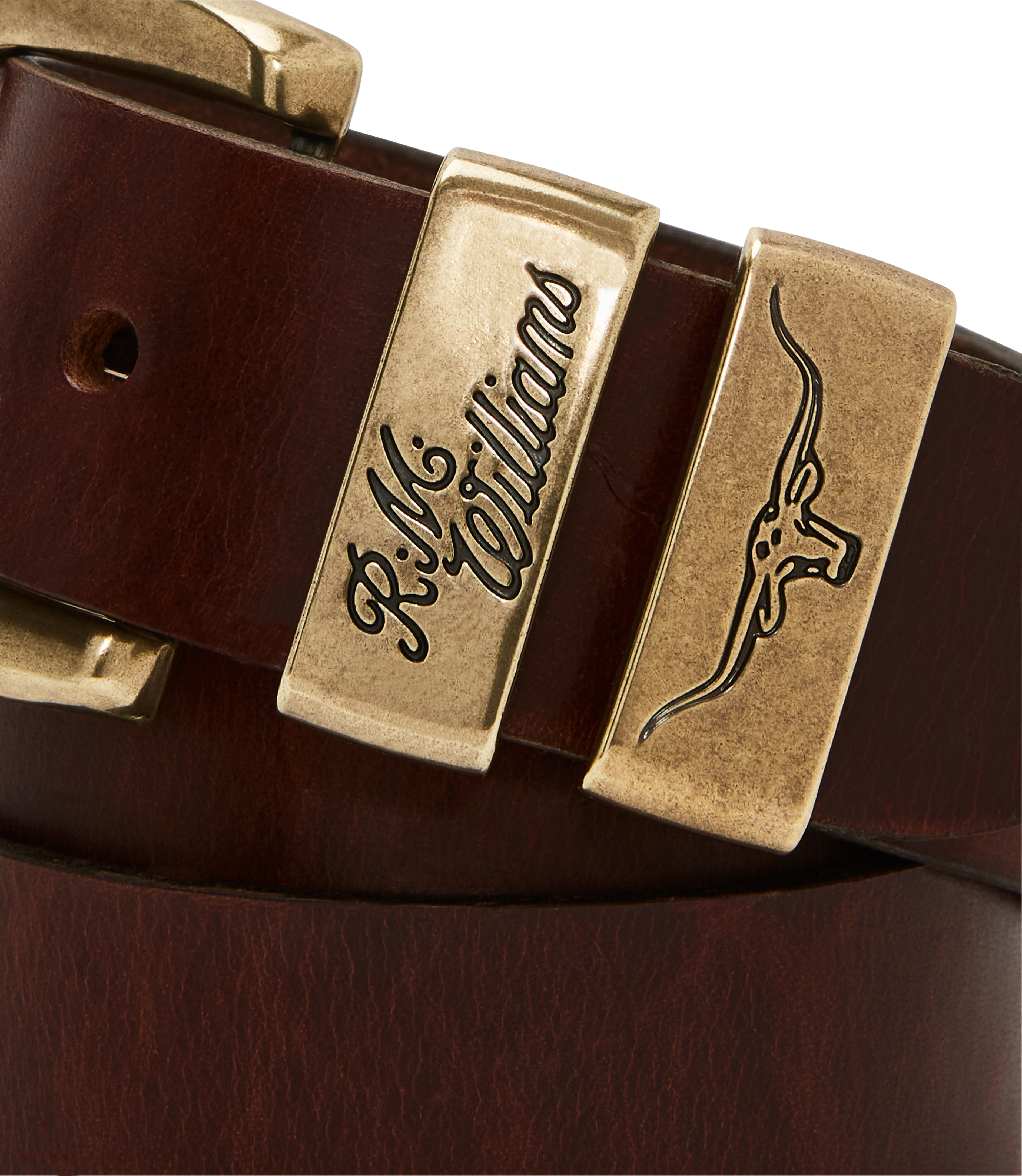 R.M. Williams Drover Belt #Colour_Mid Brown
