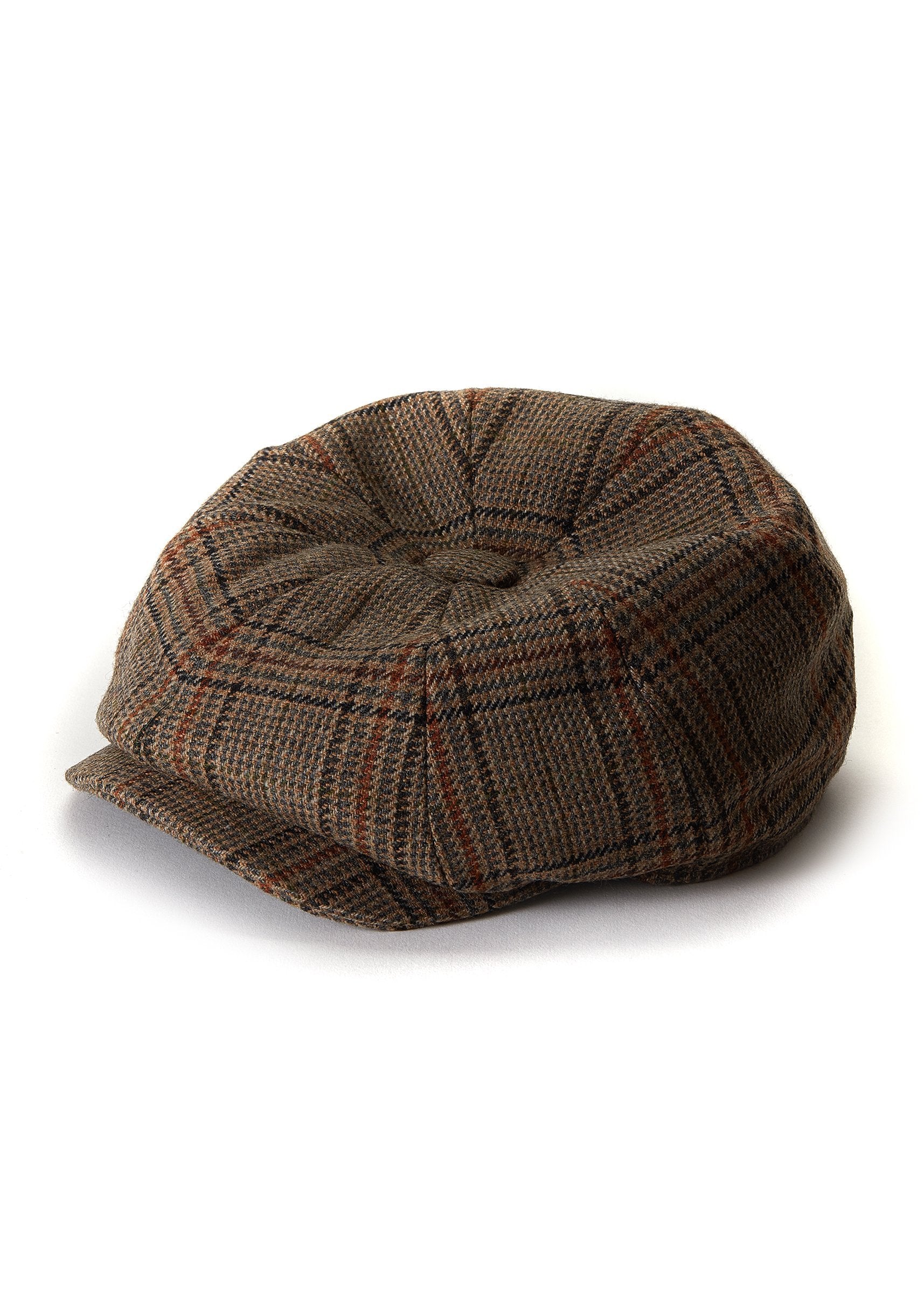 Baker Boy Cap -   bourbon check -  L - View 70
