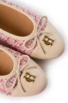 Holland Cooper Pink Sparkle Boucle Ballet Shoe Boucle #Colour_Pink Sparkle Boucle