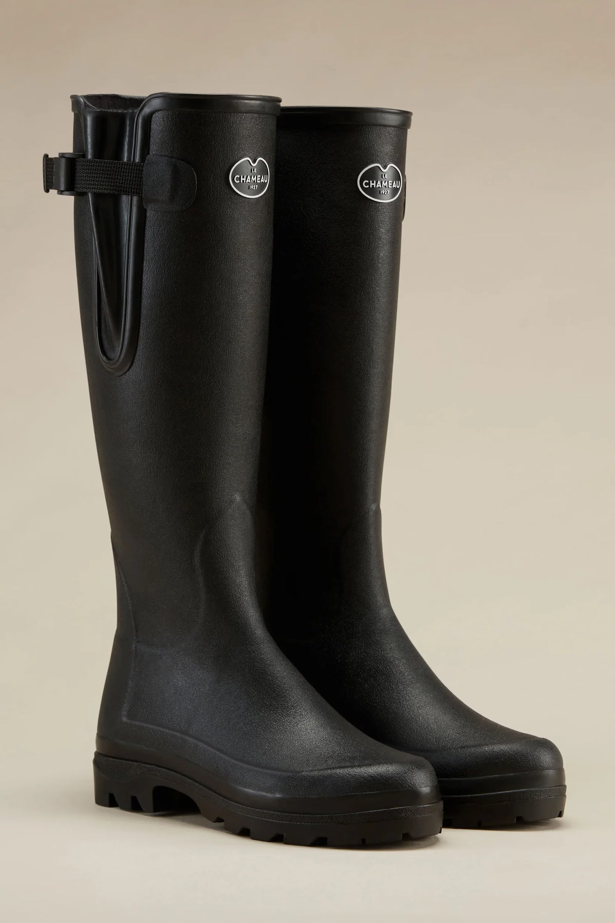 Le Chameau Women's Vierzonord Neoprene Lined Wellington Boot #Colour_Vert Chameau/Black