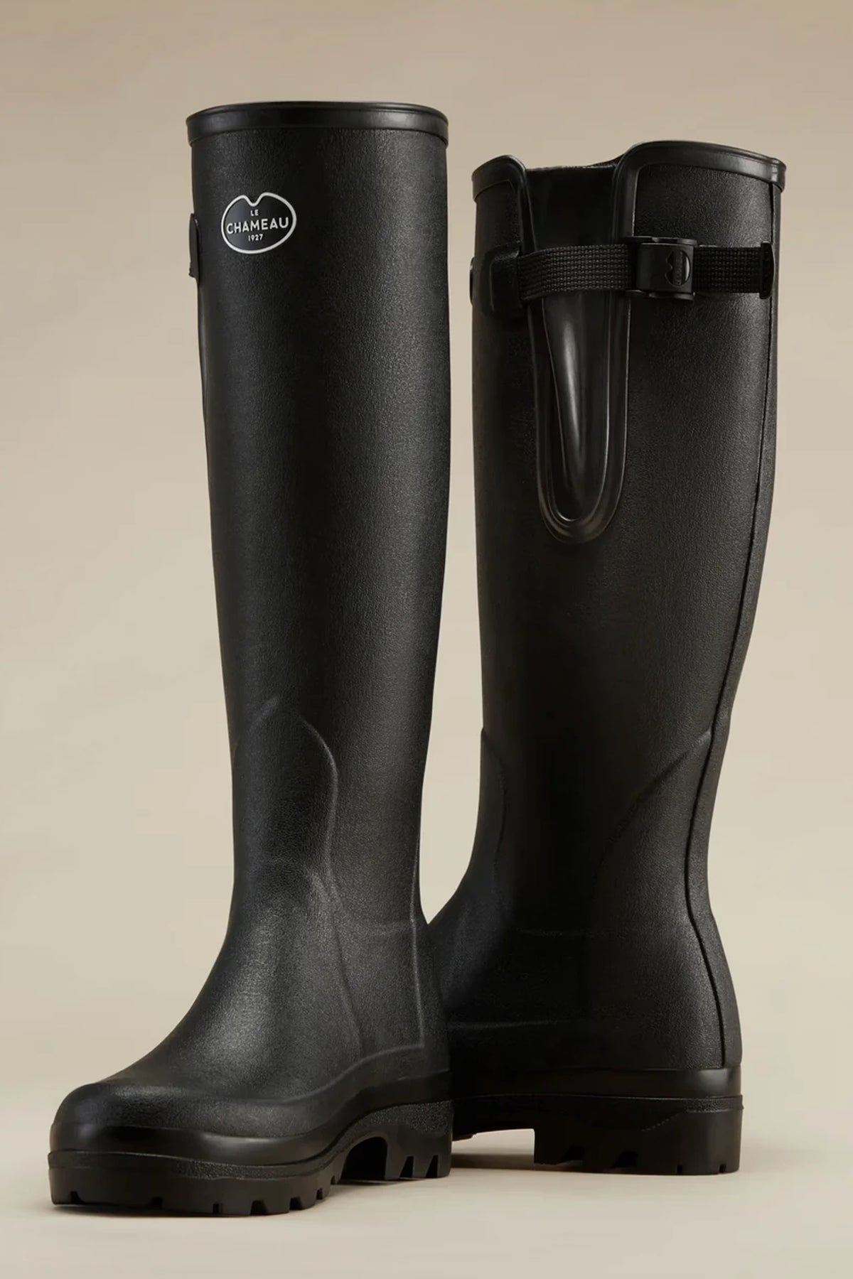 Le Chameau Women's Vierzonord Neoprene Lined Wellington Boot #Colour_Vert Chameau/Black