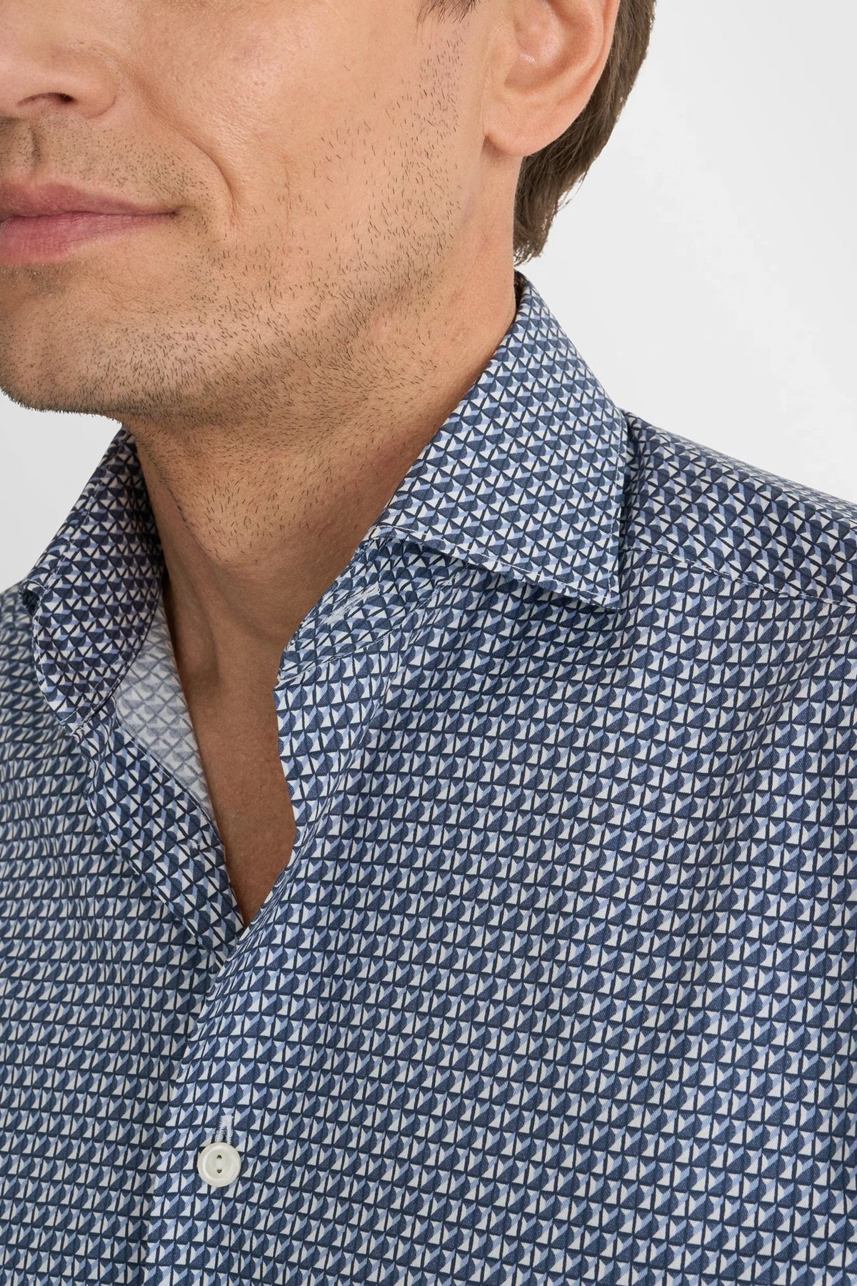 Geometric Signature Twill Shirt