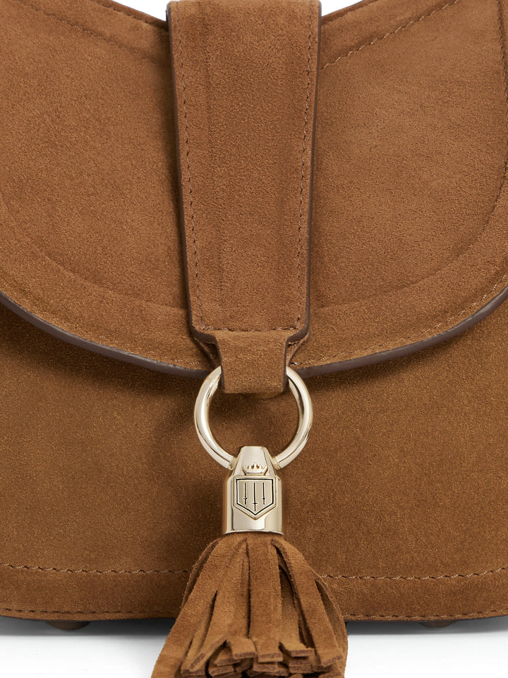 Fairfax & Favor Tan Suede Langham Messenger Bag #Colour_Tan Suede