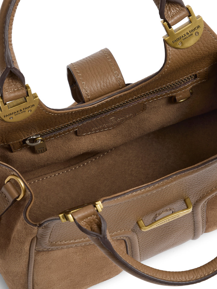 Fairfax & Favor Tan Mini Aviemore Handbag #Colour_Tan