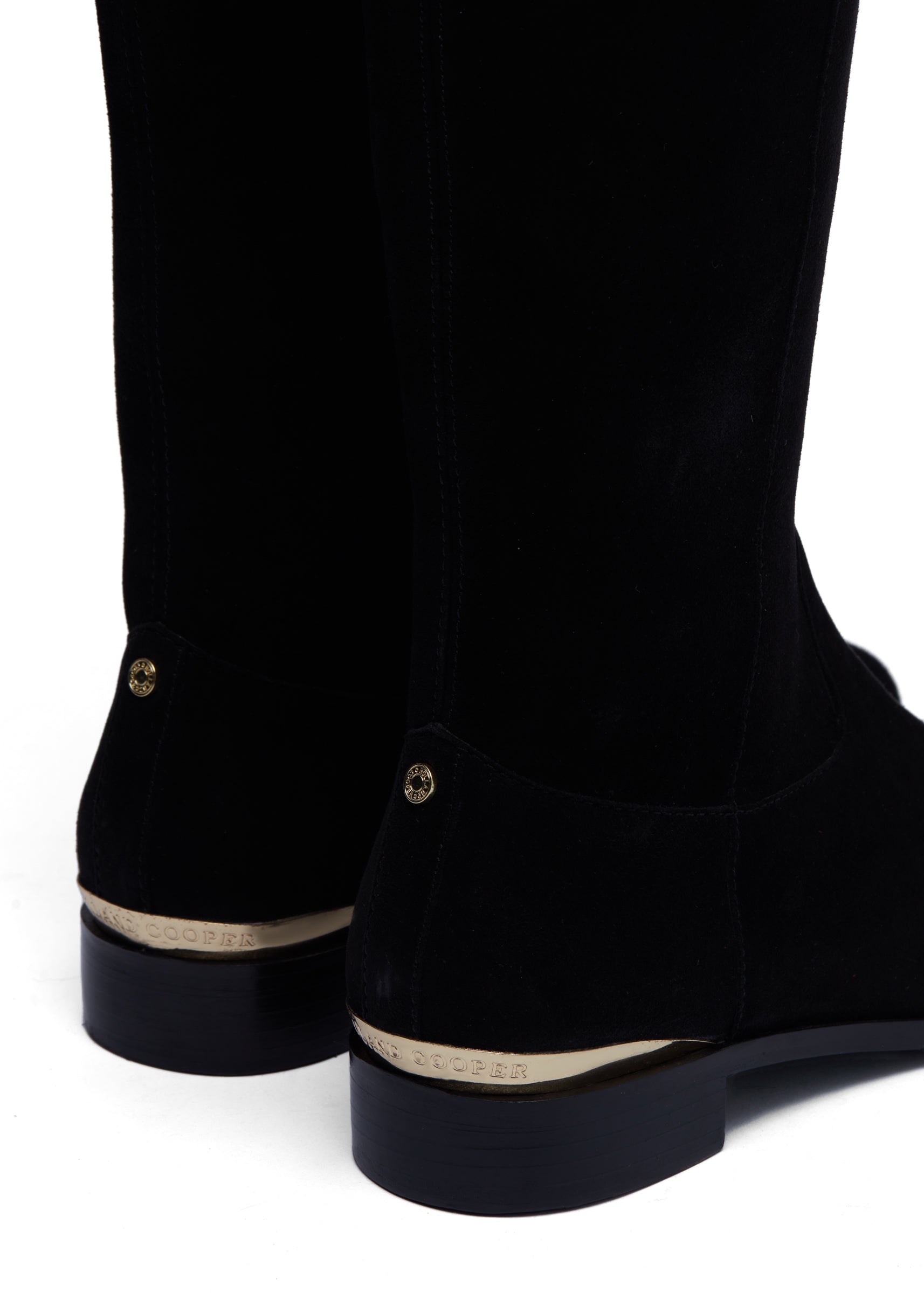 Holland Cooper Black Albany Knee Boot #Colour_Black