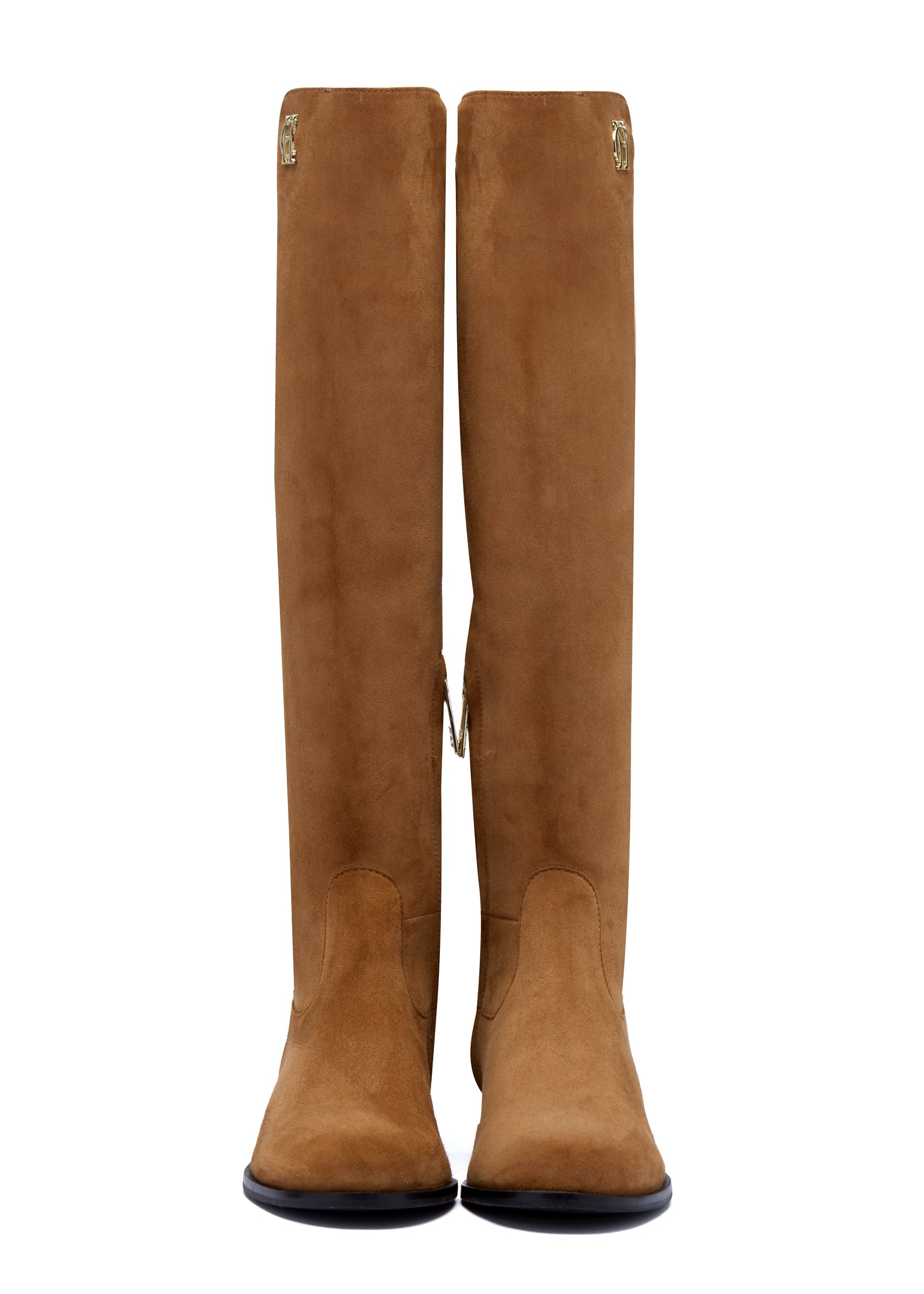 Holland Cooper Tan Albany Knee Boot #Colour_Tan