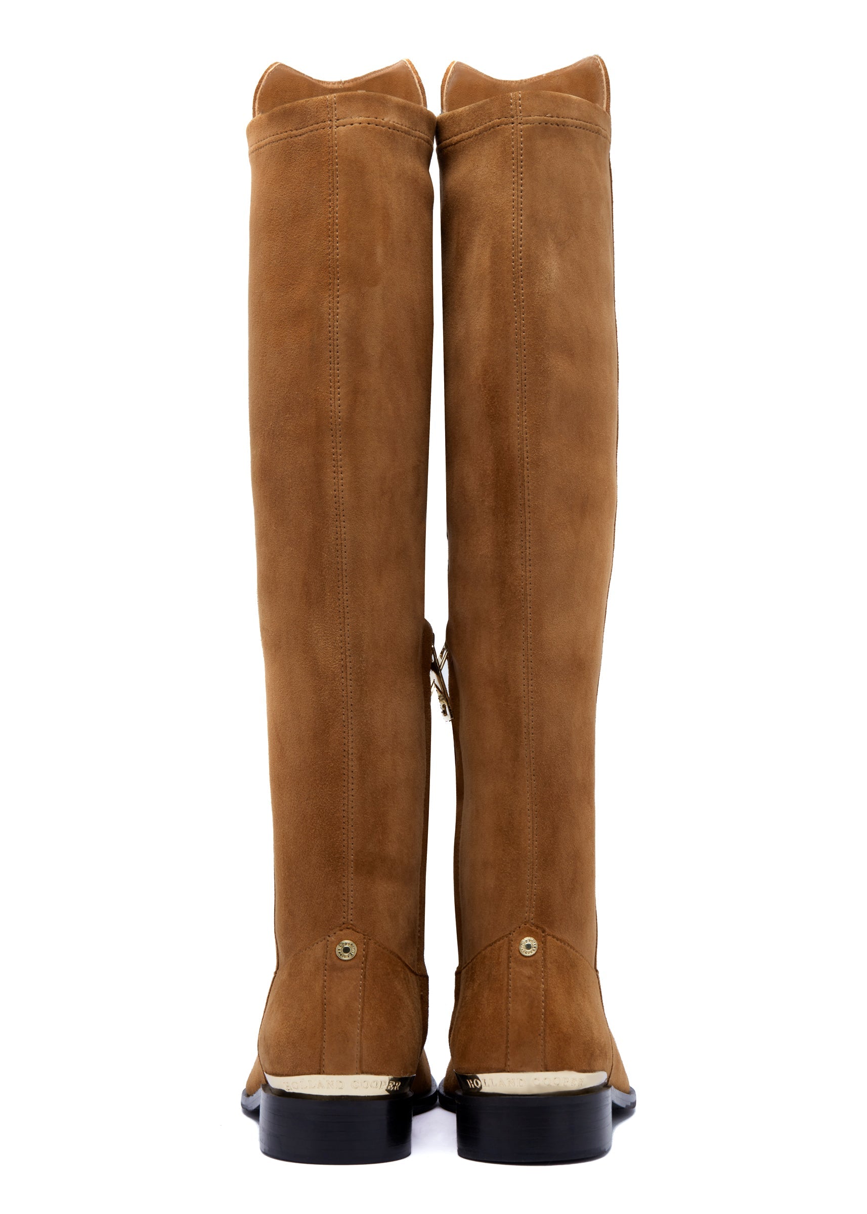 Holland Cooper Tan Albany Knee Boot #Colour_Tan