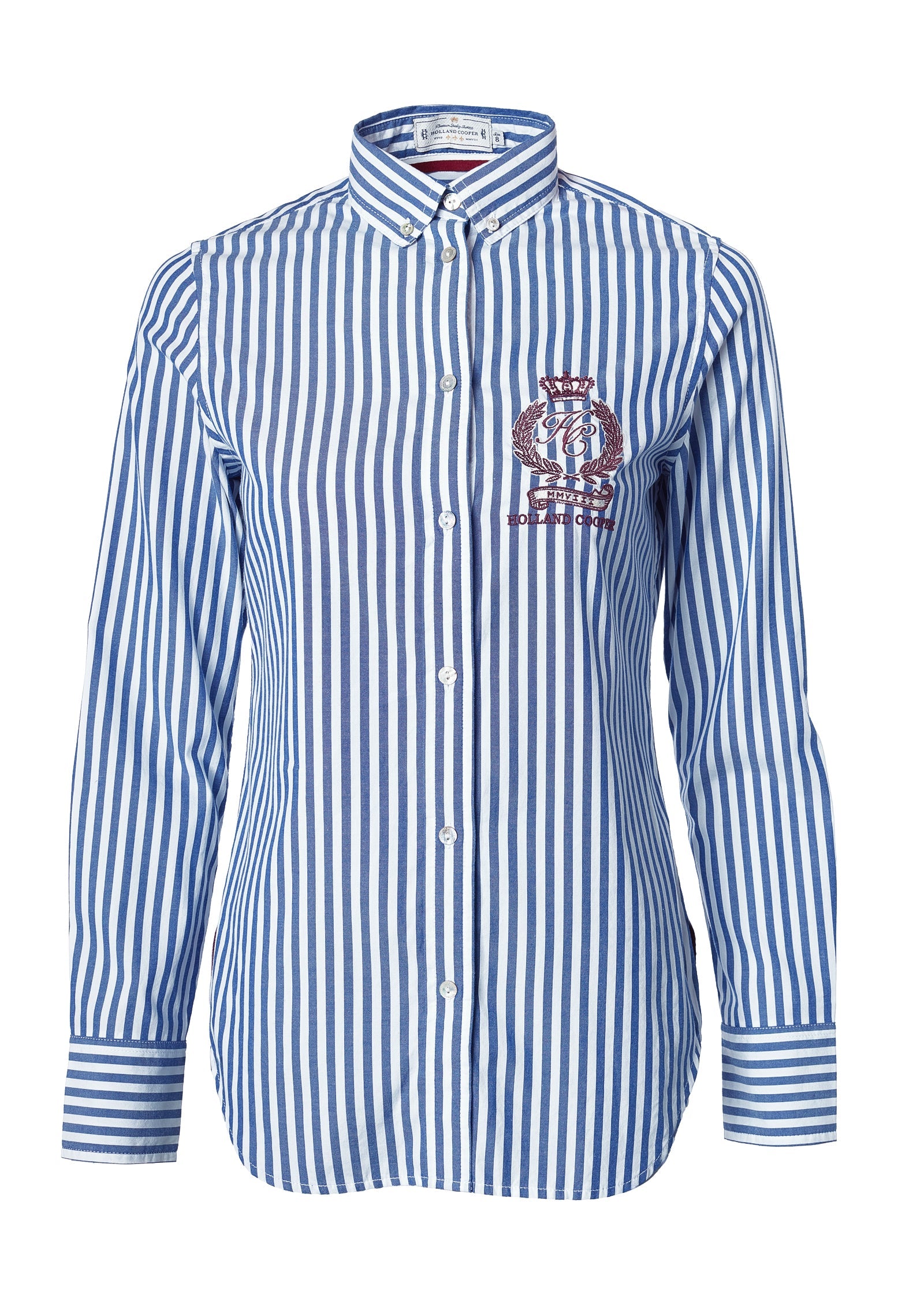 Classic Button Down Shirt -   navy stripe - 16 - View 97