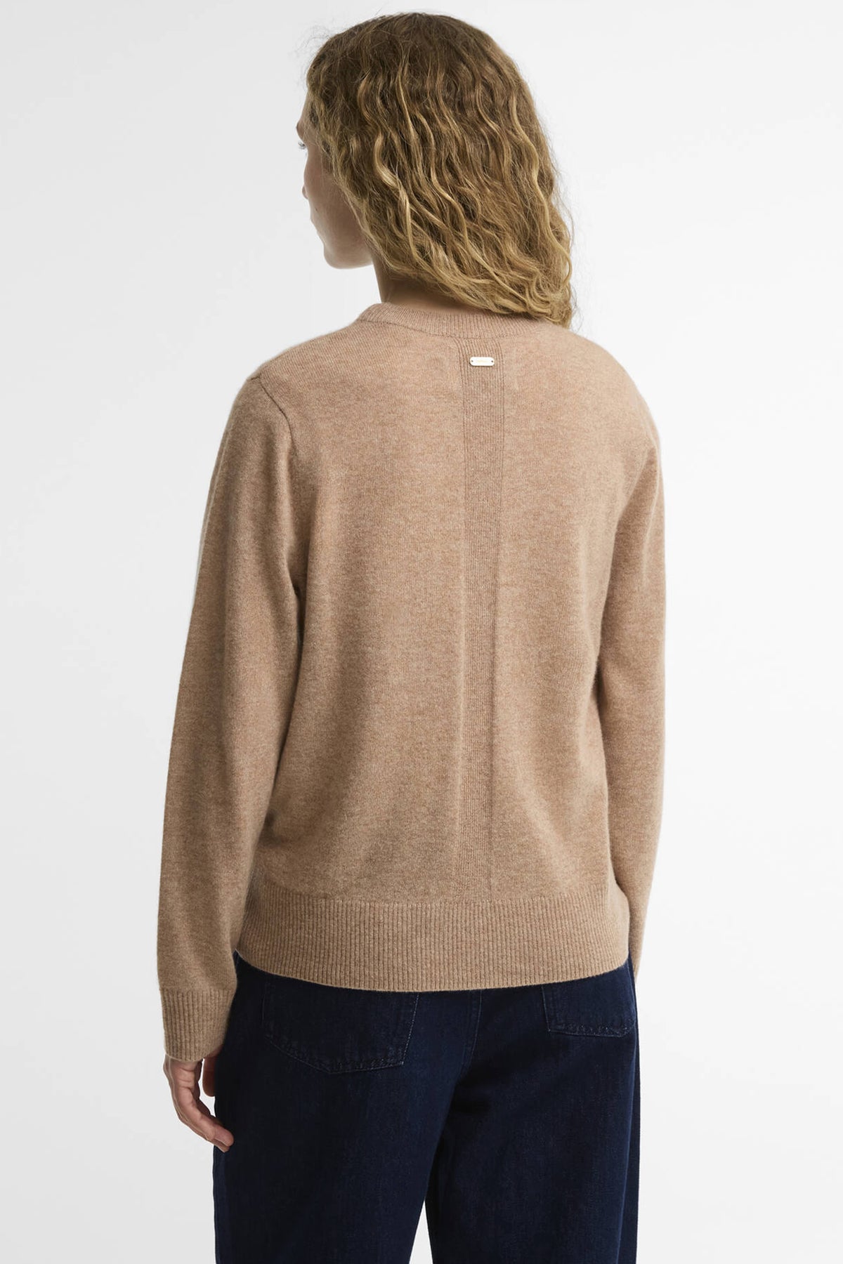 Barbour Penwood Cashmere Knitted Jumper #Colour_Camel