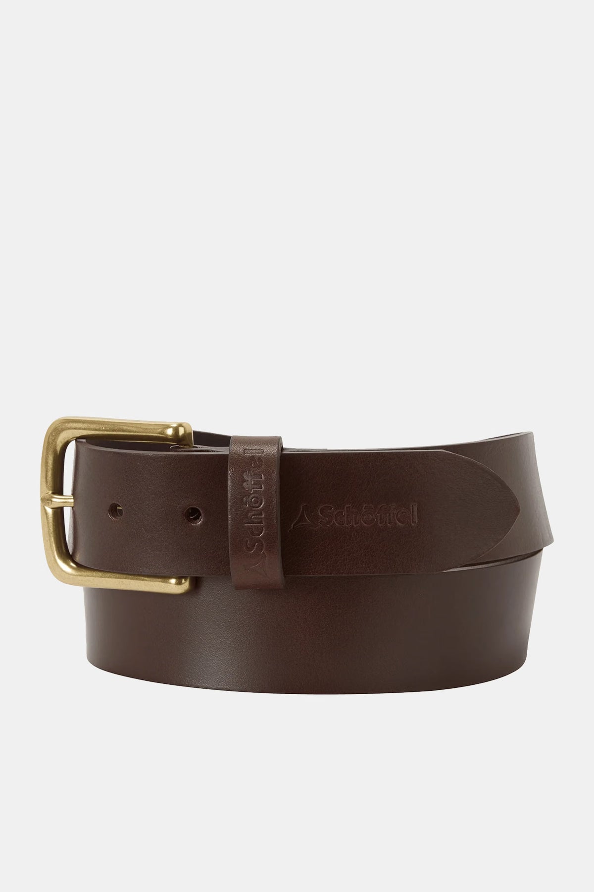 Schoffel Castleton Leather Belt #Colour_Dark Brown