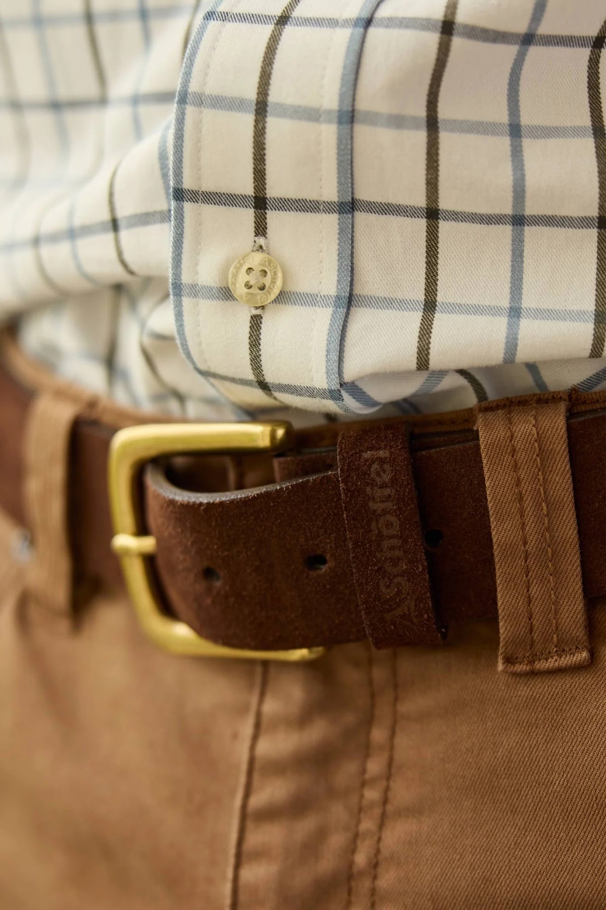 Schoffel Castleton Leather Belt #Colour_Dark Brown