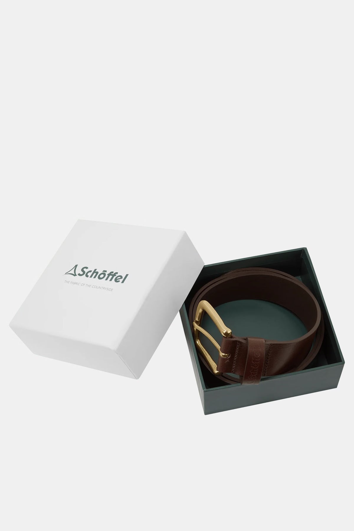 Schoffel Castleton Leather Belt #Colour_Dark Brown