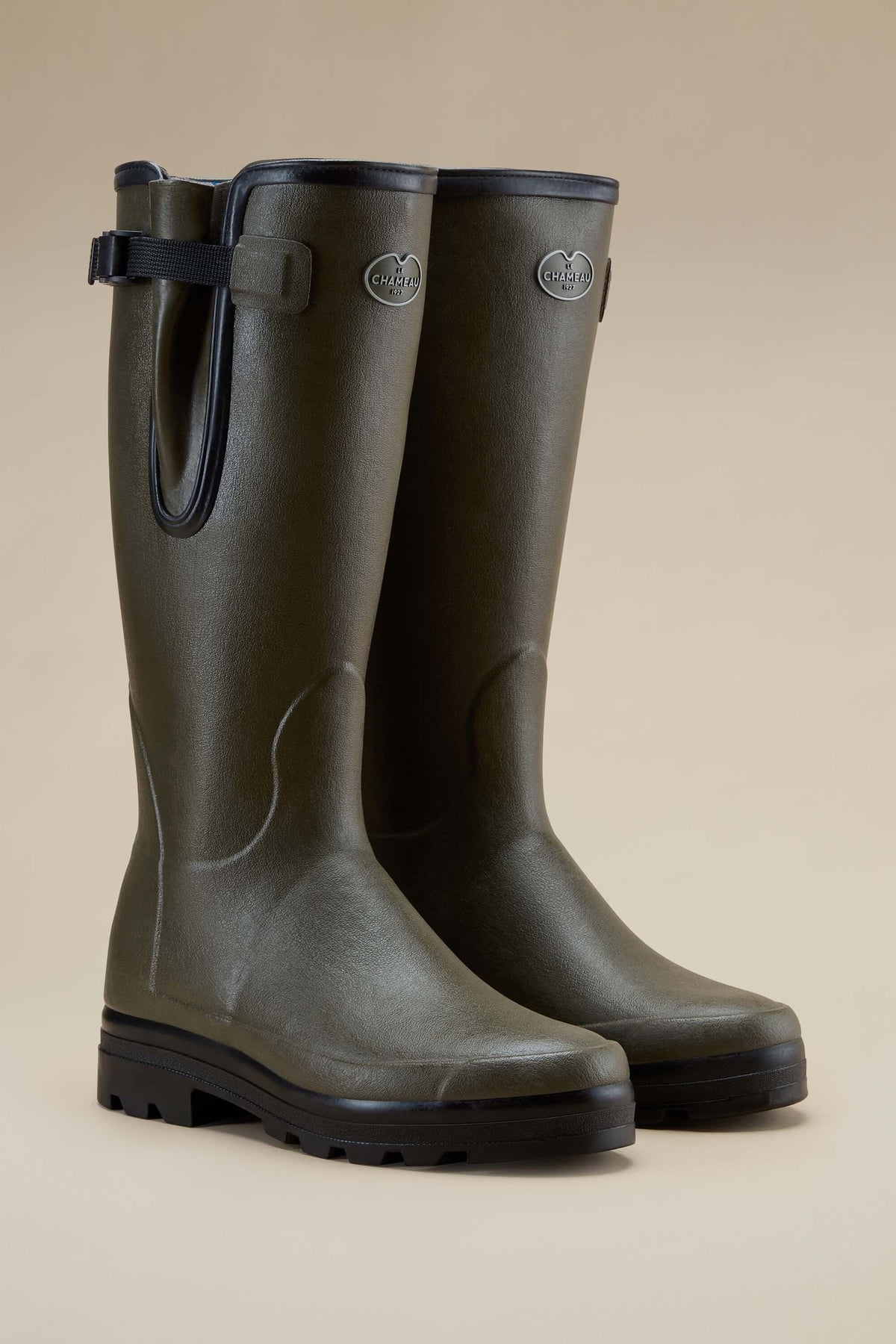 Le Chameau Men's Vierzonord Neoprene Lined Wellington Boot #Colour_Vert Chameau