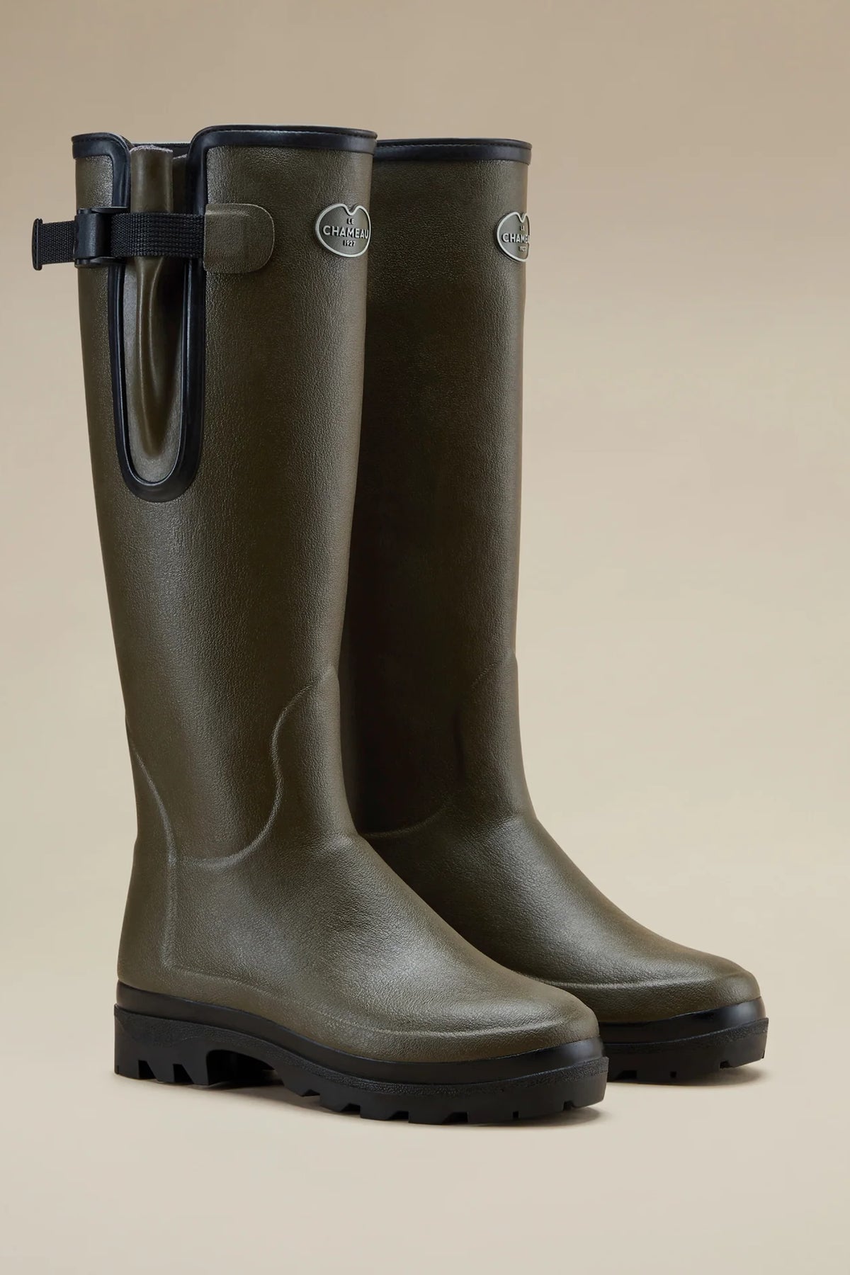 Le Chameau Women's Vierzonord Neoprene Lined Wellington Boot #Colour_Vert Chameau