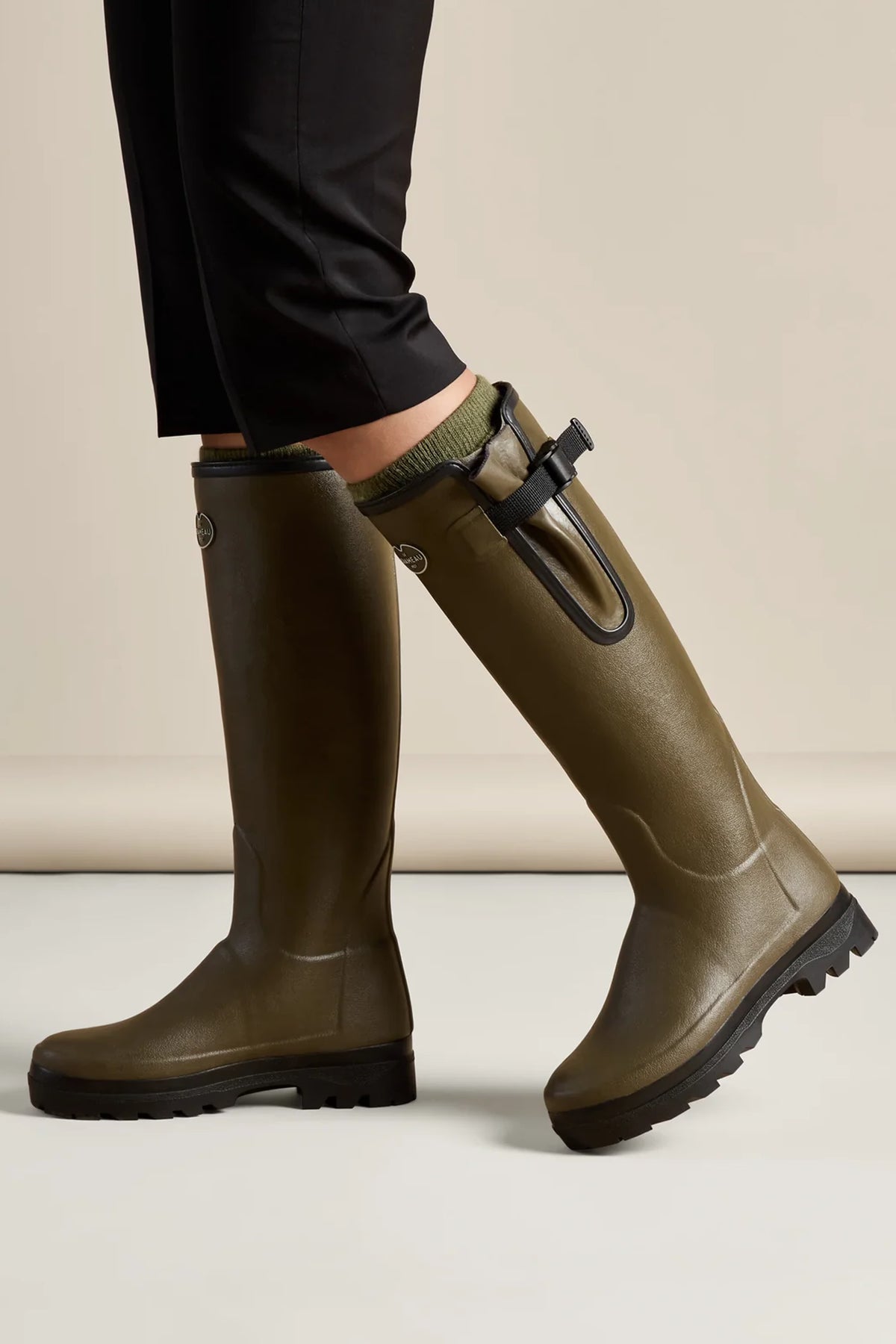 Le Chameau Women's Vierzonord Neoprene Lined Wellington Boot #Colour_Vert Chameau