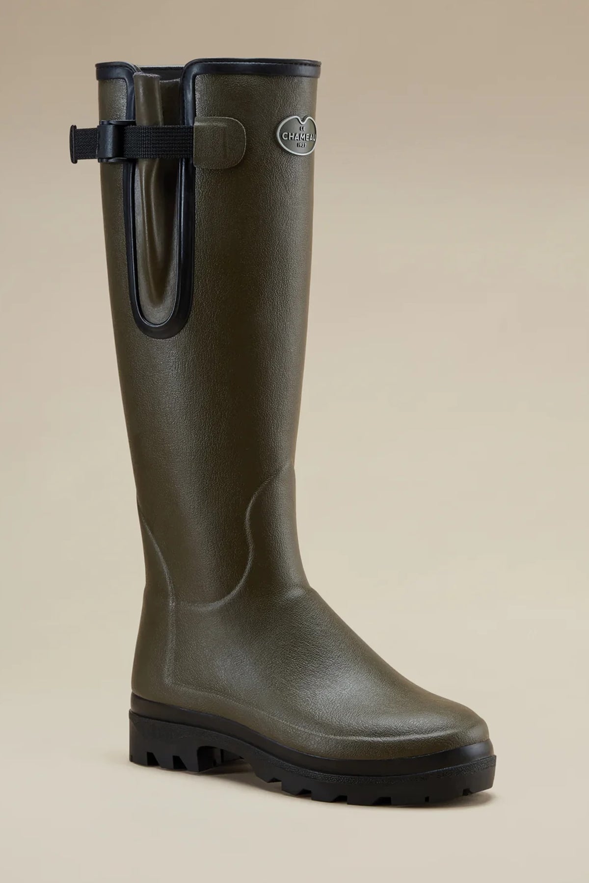 Le Chameau Women's Vierzonord Neoprene Lined Wellington Boot #Colour_Vert Chameau