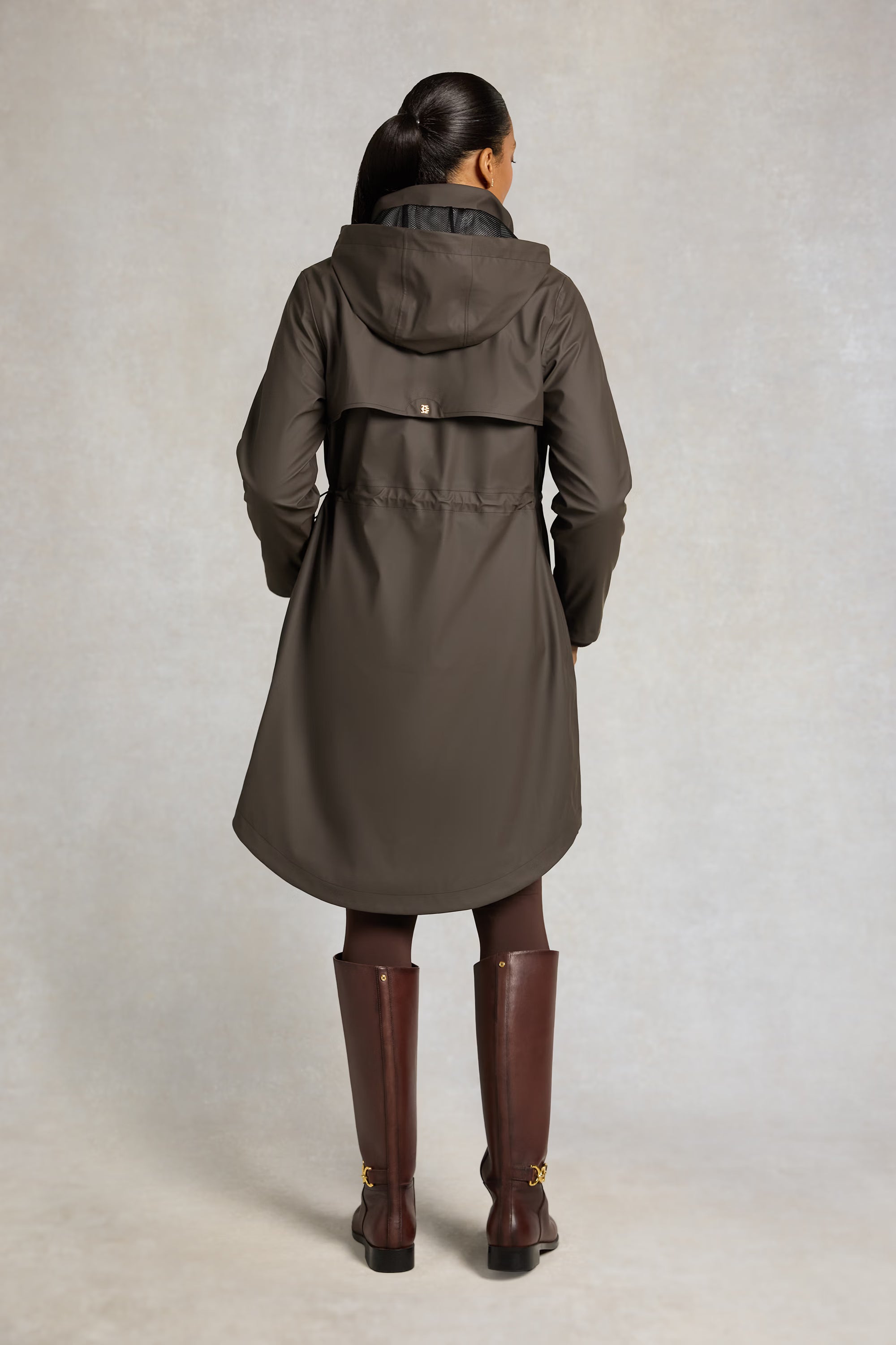 Holland Cooper Chartwell Waterproof Parka #Colour_Chocolate