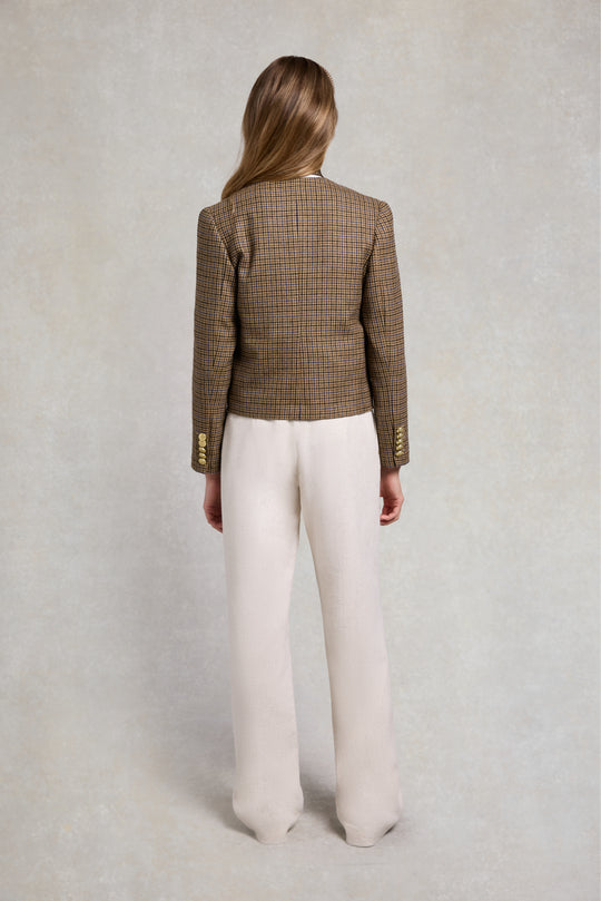 Holland Cooper Abbot Check Tweed Chelsea Jacket #Colour_Abbot Check Tweed