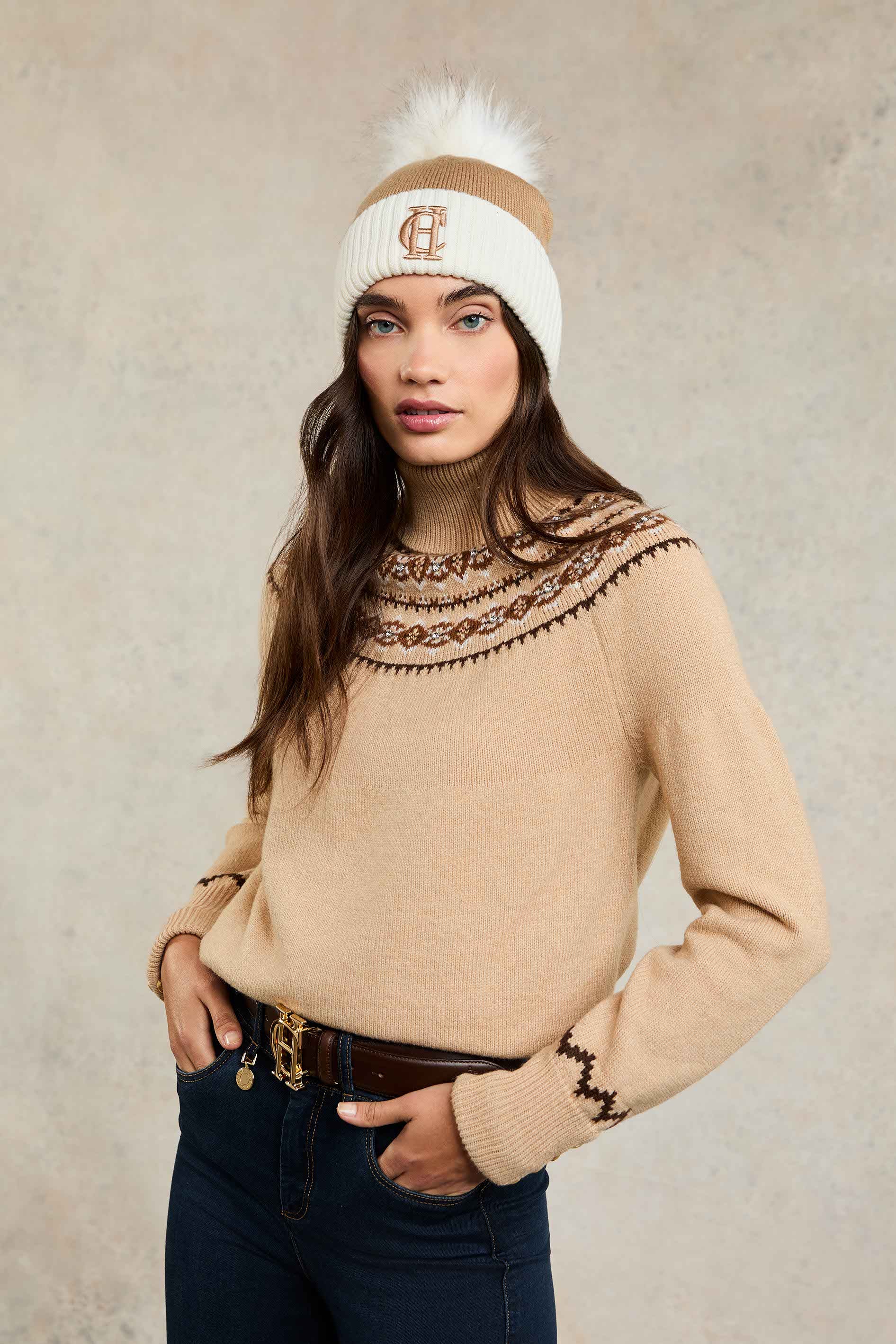 Chelsea Merino Bobble Hat -    camel - View 11