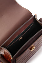 Chelsea Saddle Bag -   tan croc - View 40
