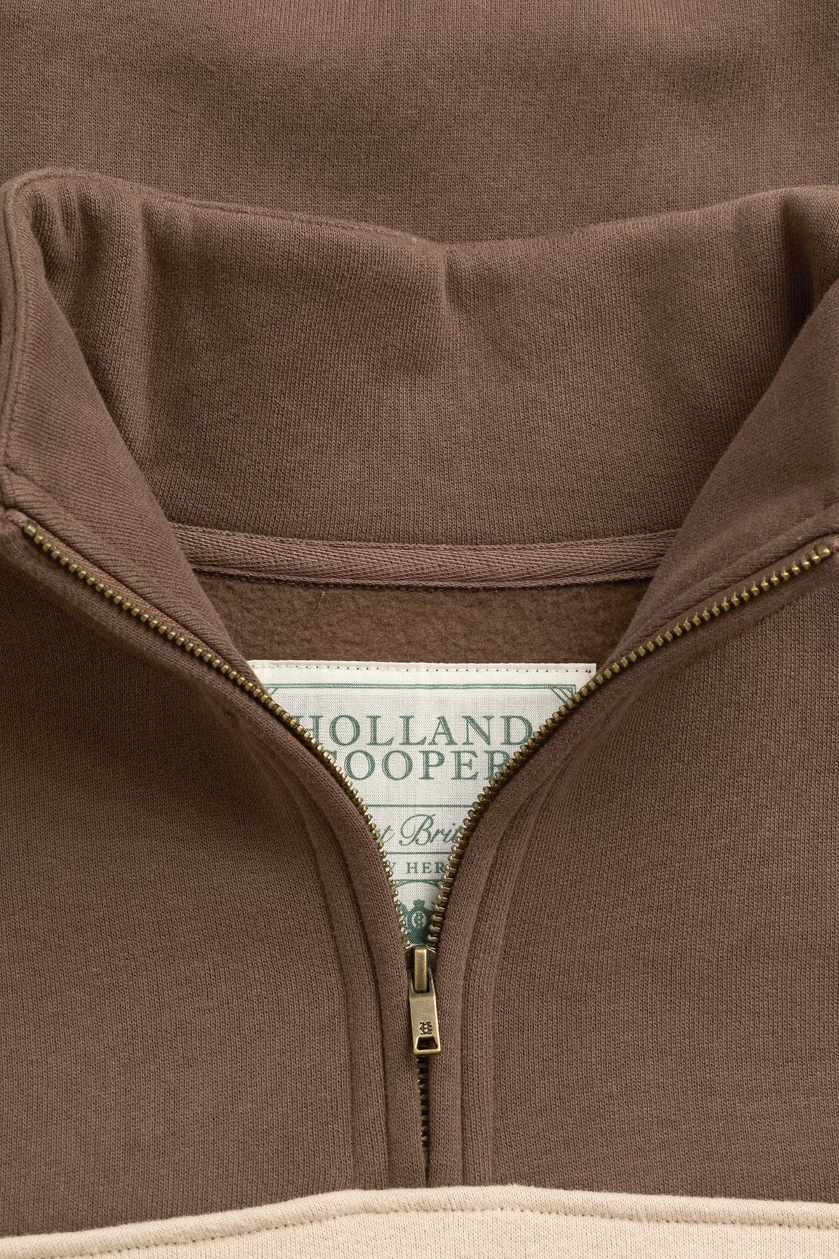 Relaxed Signature Quarter Zip Sweat