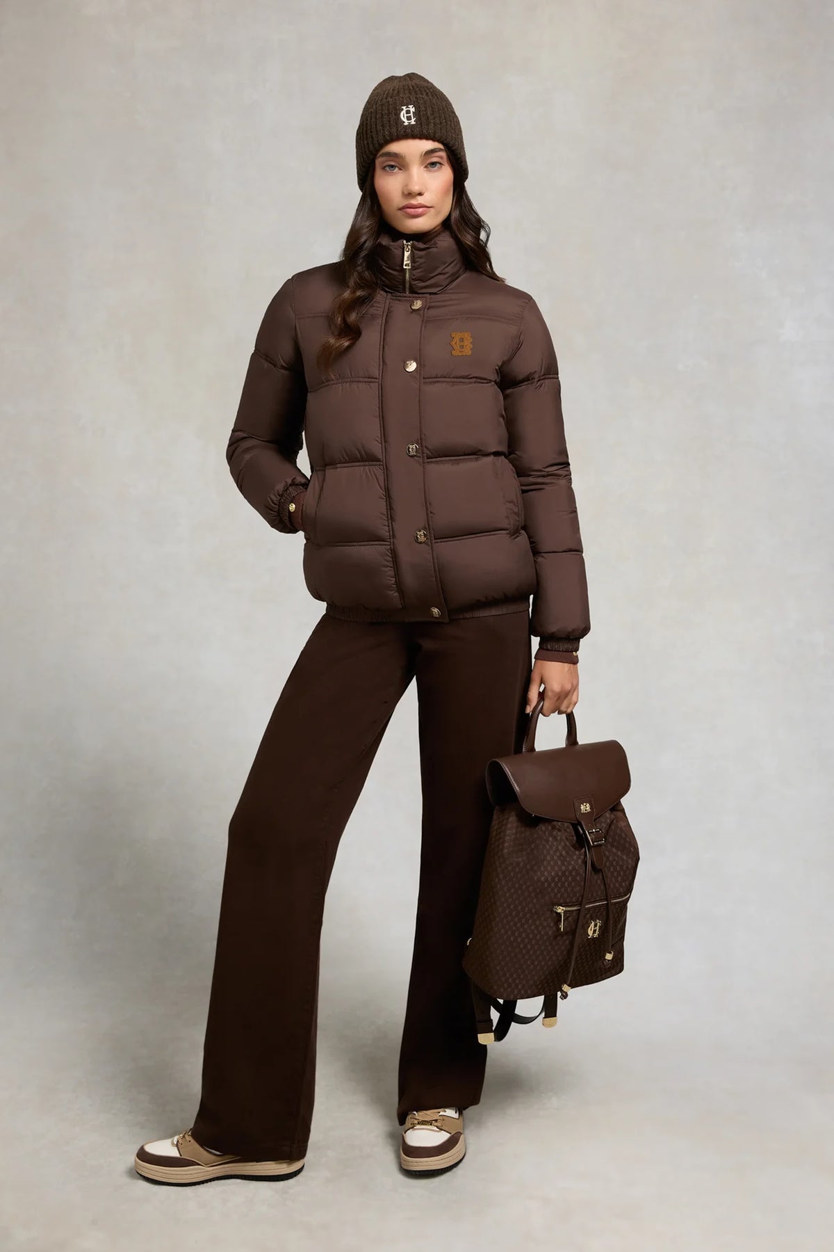 Holland Cooper Milton Padded Jacket #Colour_Chocolate