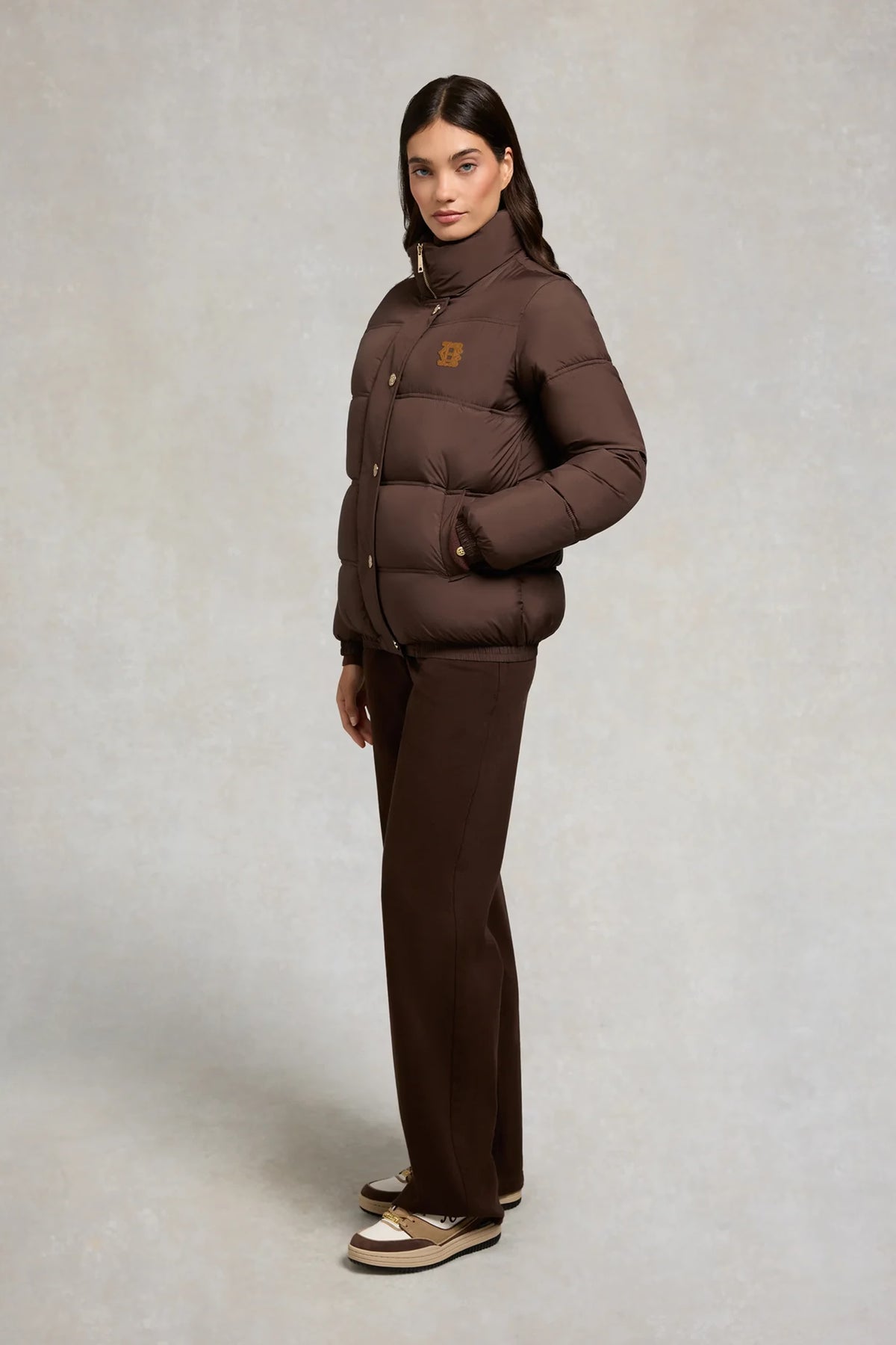 Holland Cooper Milton Padded Jacket #Colour_Chocolate