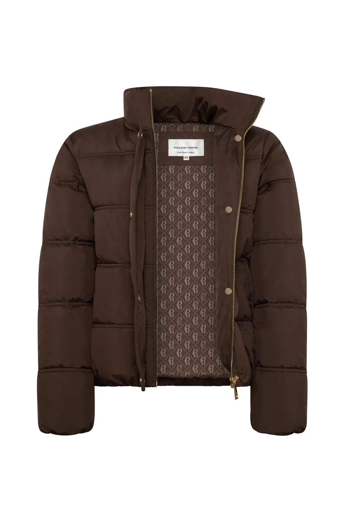 Holland Cooper Milton Padded Jacket #Colour_Chocolate