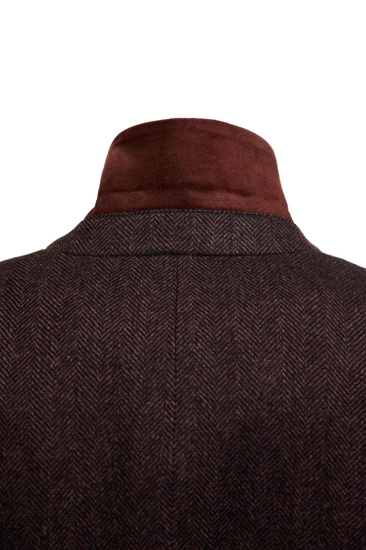 Holland Cooper Highgrove Coat #Colour_Chocolate Herringbone