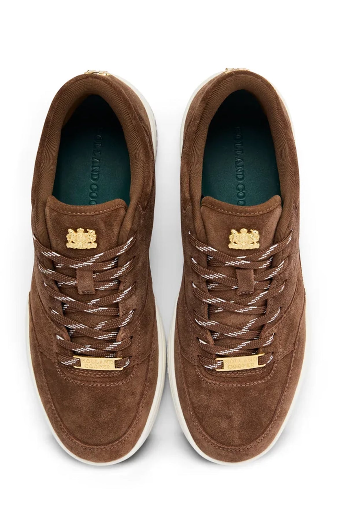 Holland Cooper Retro Trainer #Colour_Chocolate