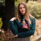Clare Haggas Narrow Its a Dogs Life #Colour_Hunter Green & Oxblood