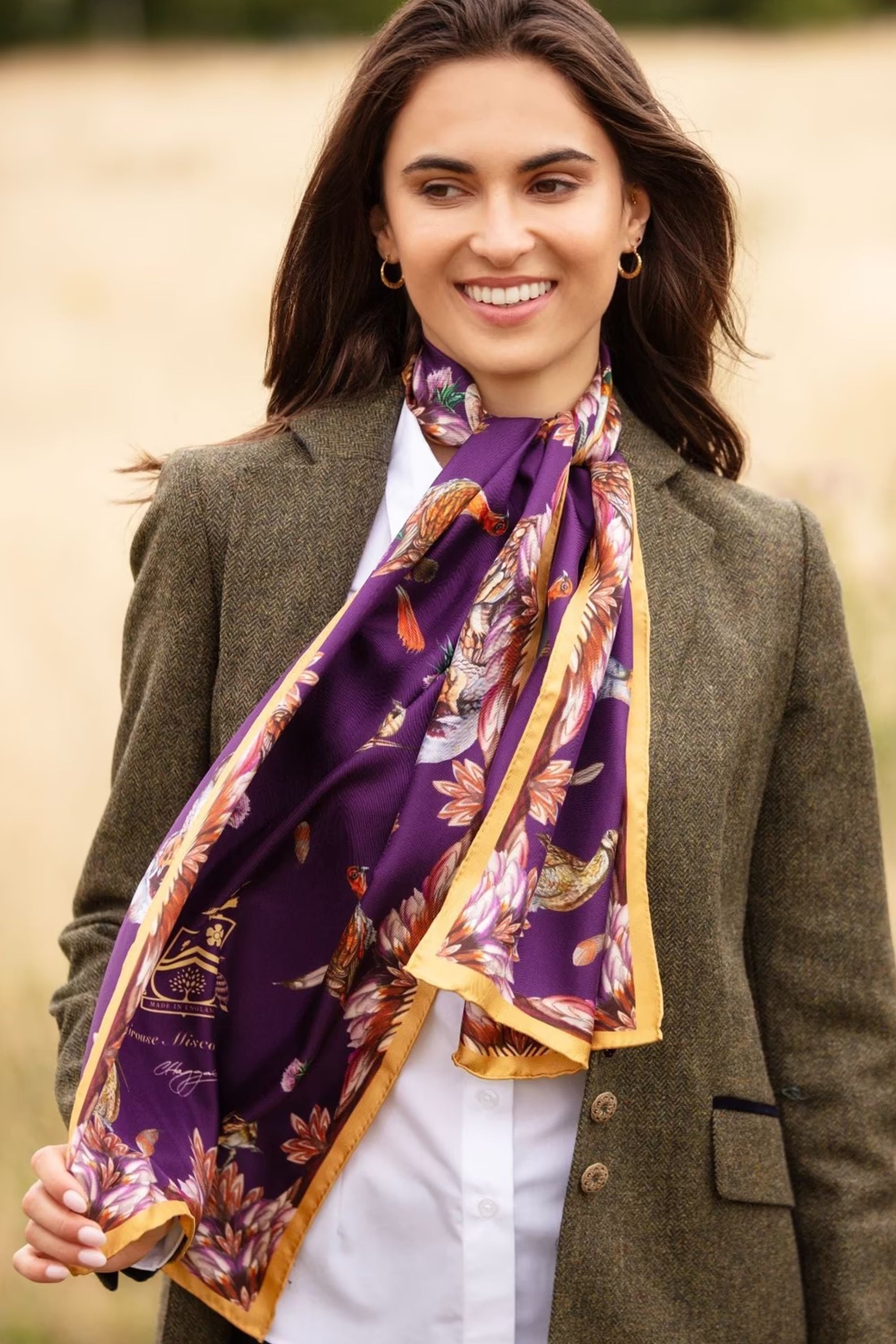 Classic Grouse Misconduct Silk Scarf