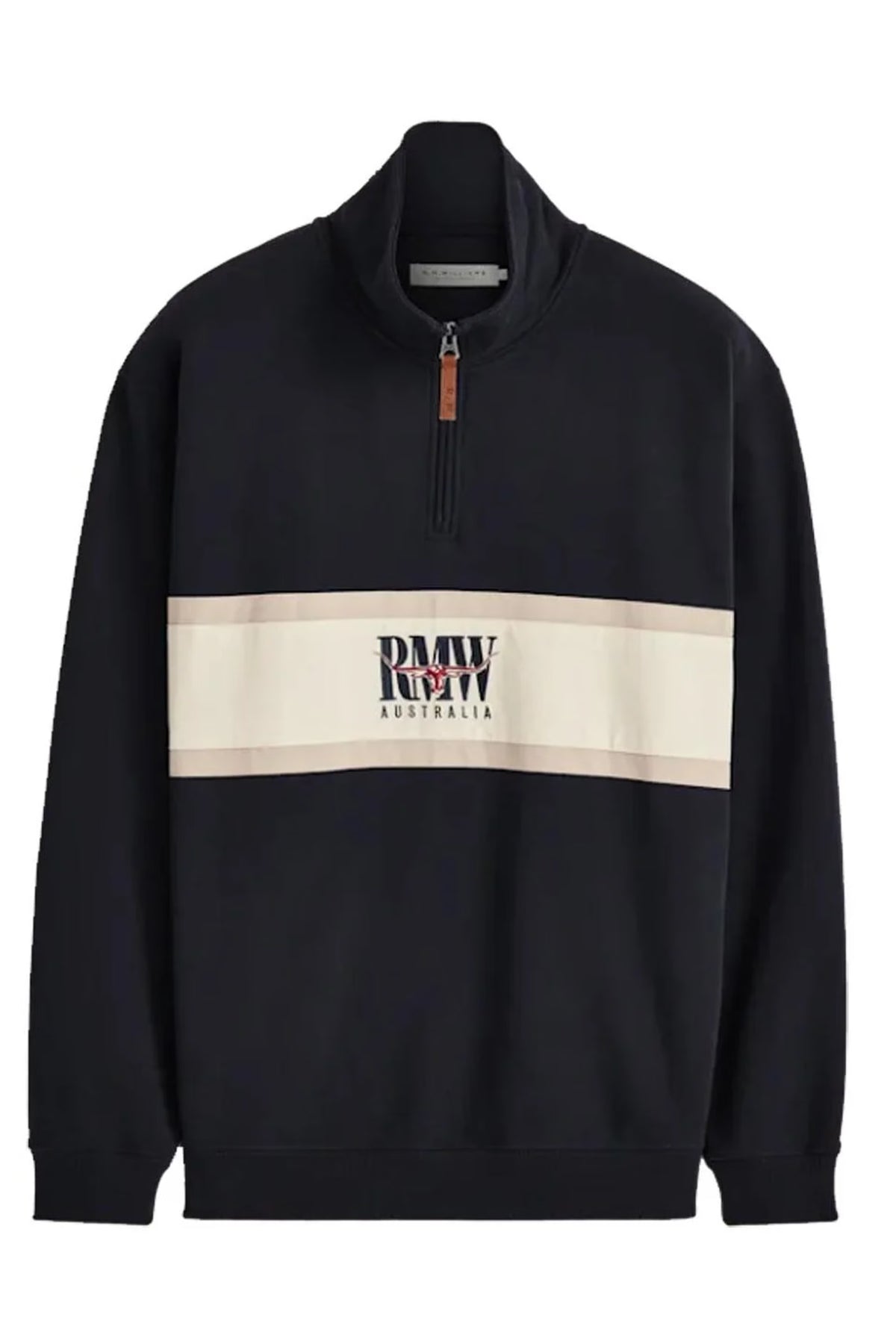 R.M. Williams Classic RMW Quarter Zip #Colour_Navy