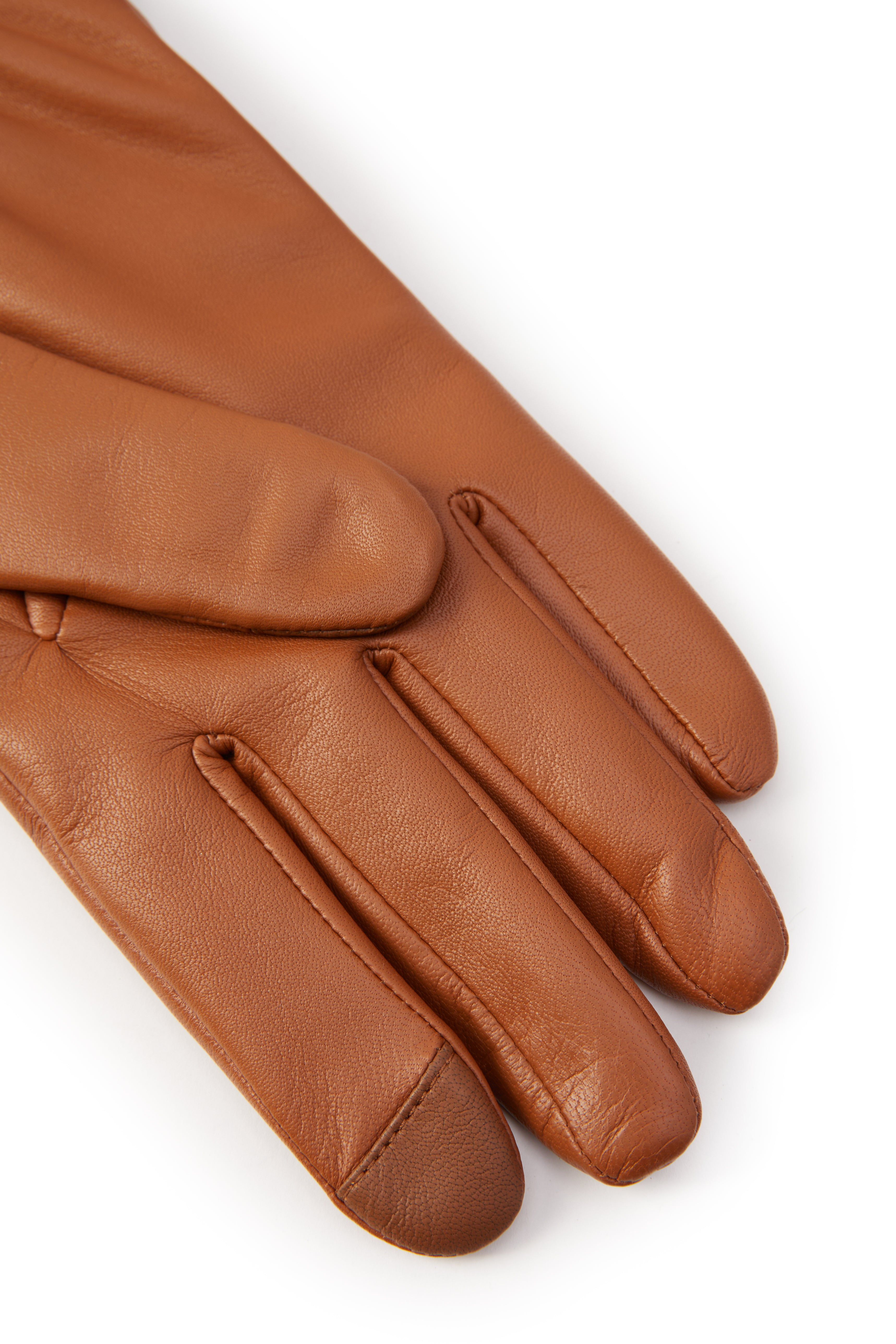 Contrast Leather Gloves - Gallery Image 44