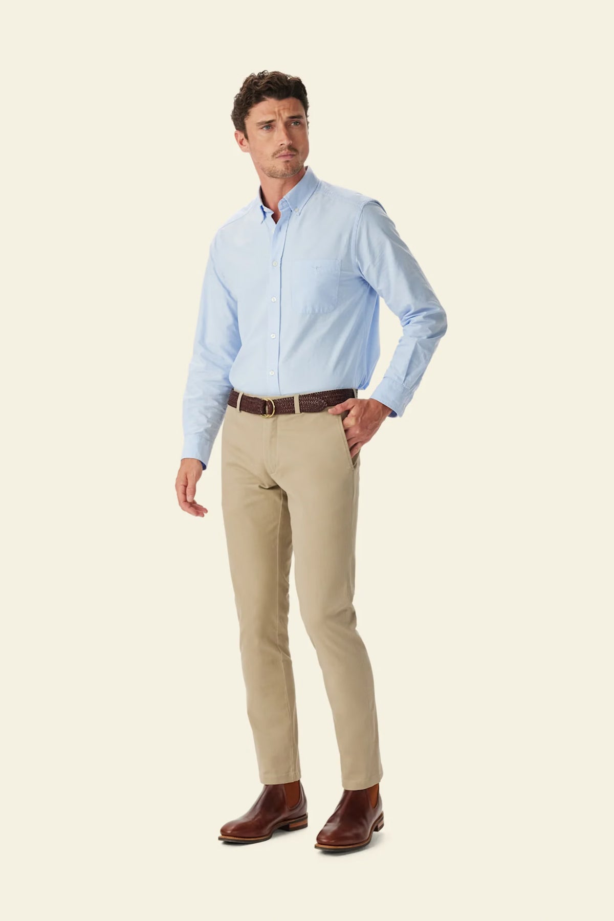 R.M. Williams Coolac Stretch Cotton Chino #Colour_Buckskin