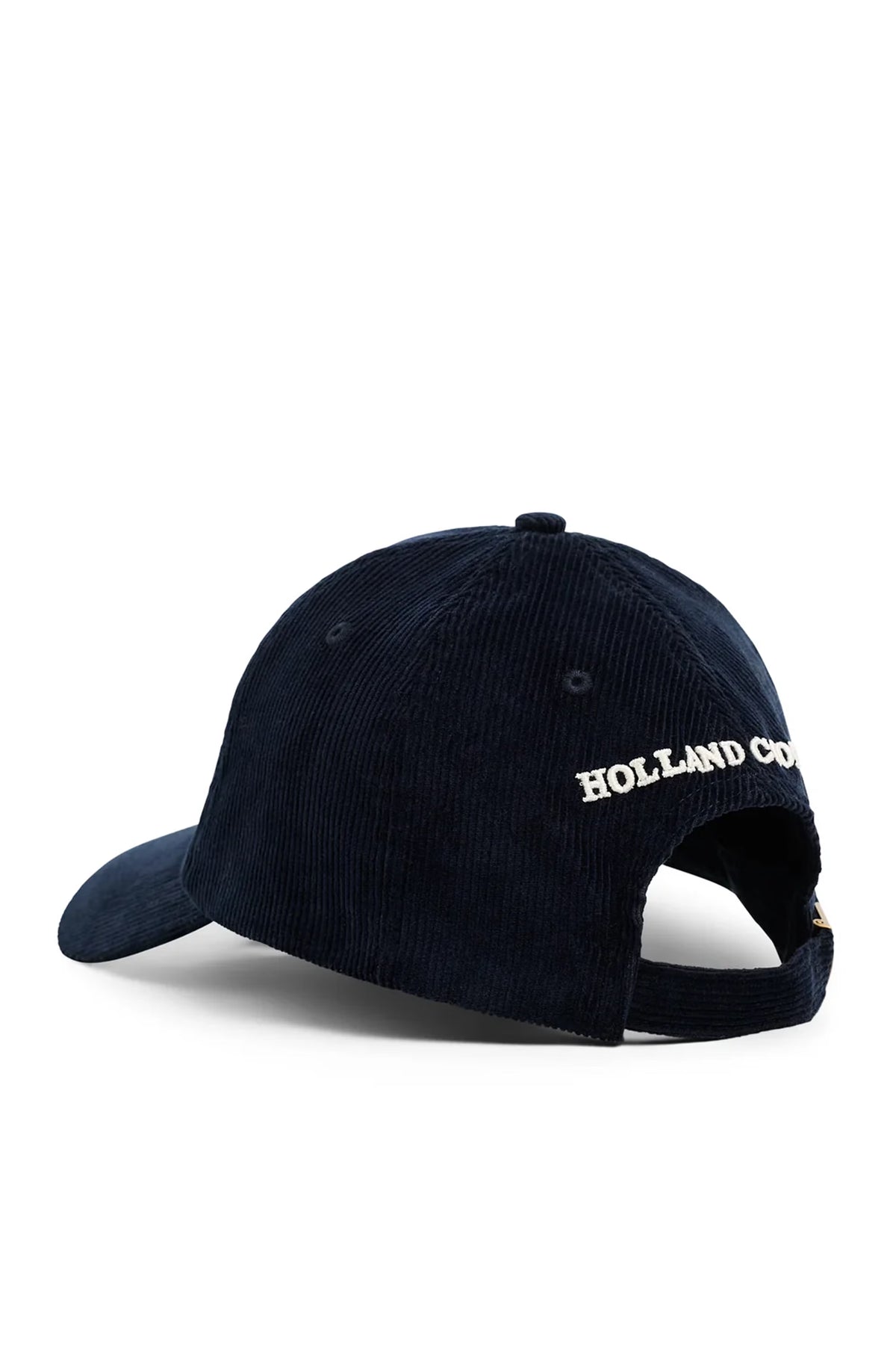 Holland Cooper Corduroy Heraldic Cap #Colour_Navy Ecru