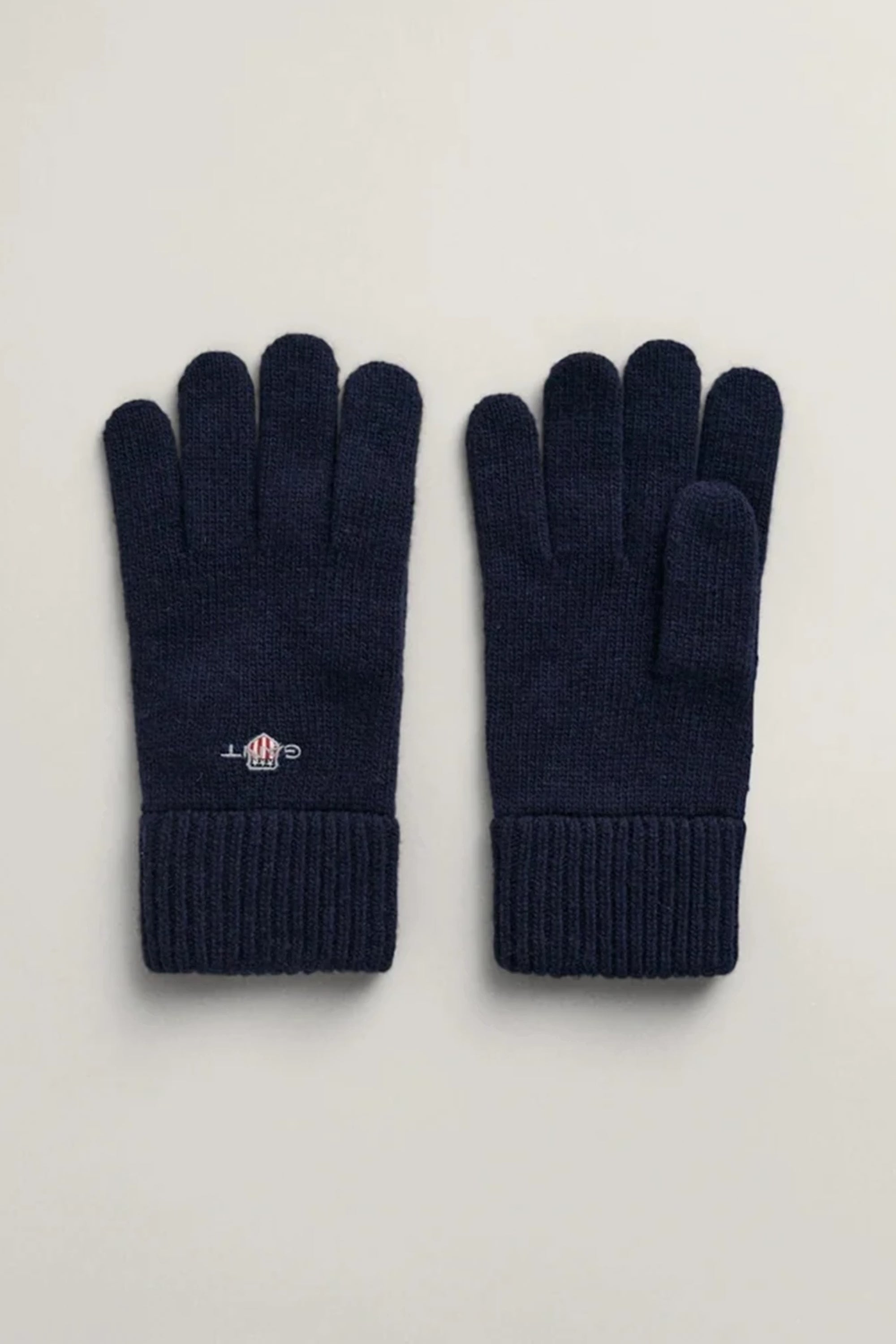 GANT Cotton Blend Logo Gloves #Colour_Marine