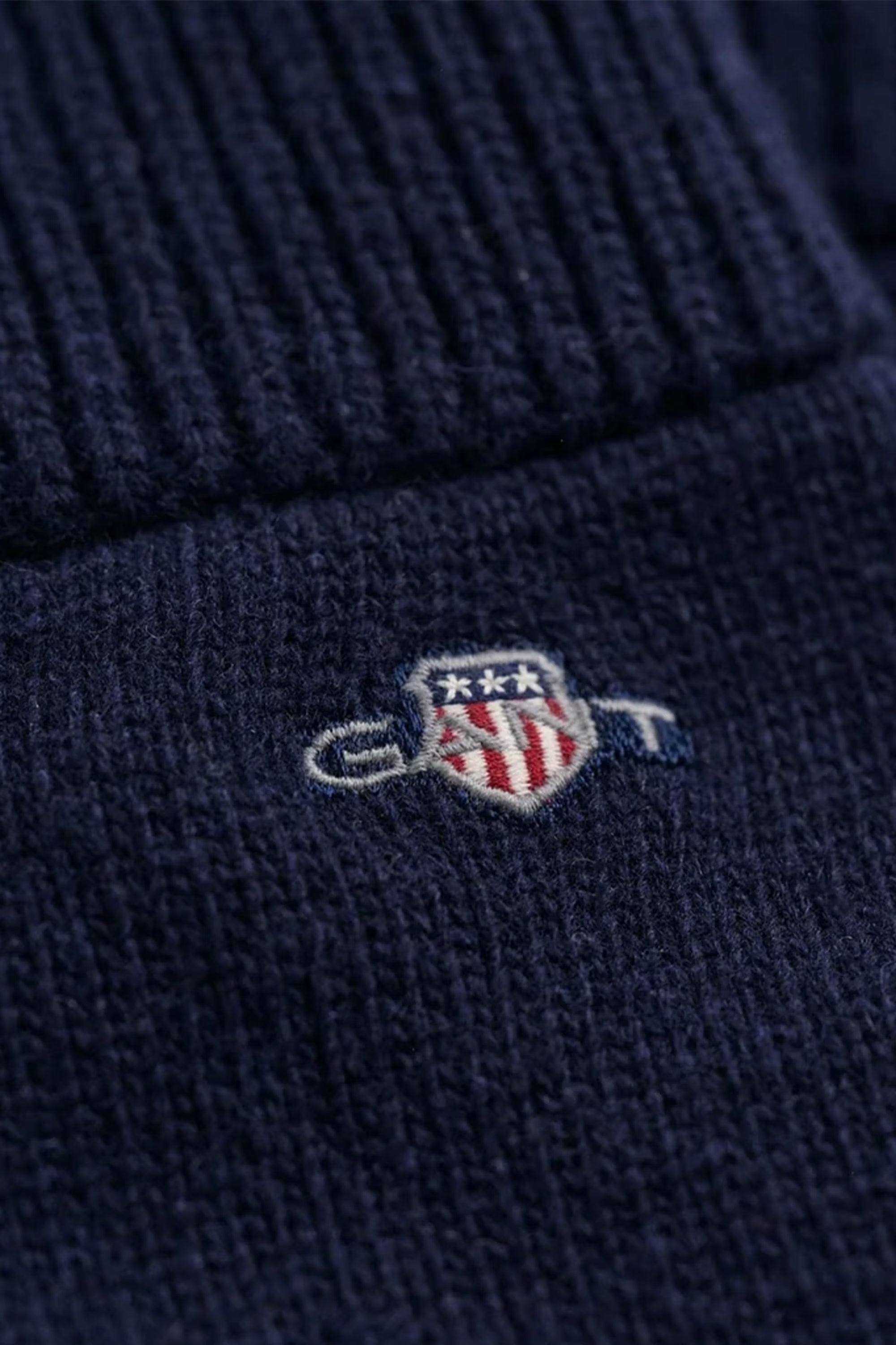 GANT Cotton Blend Logo Gloves #Colour_Marine