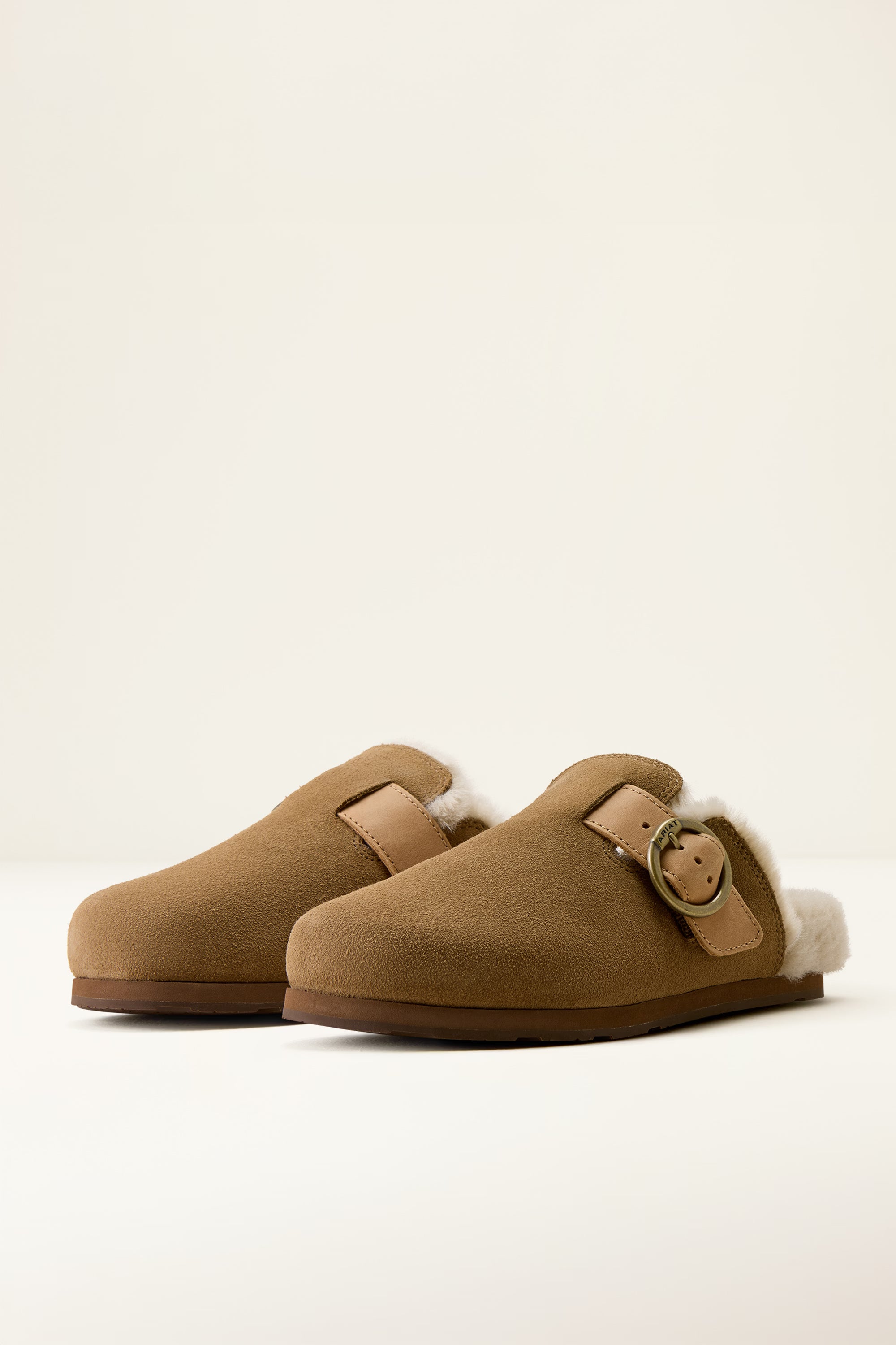 Ariat Country Mule Sherpa #Colour_Ranch Brown Suede